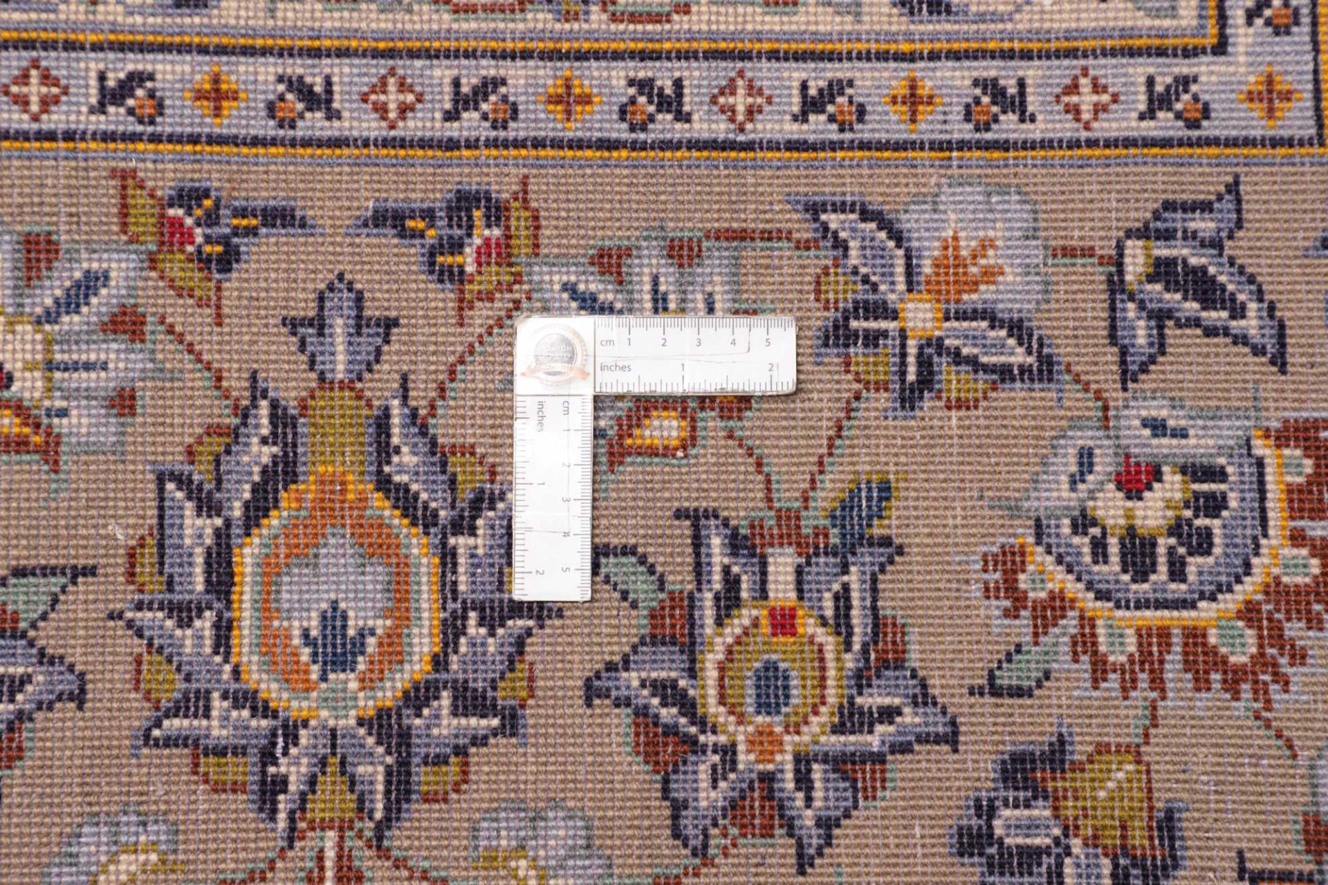 Handgeknüpfter Kashan Perserteppich 306 × 411 cm