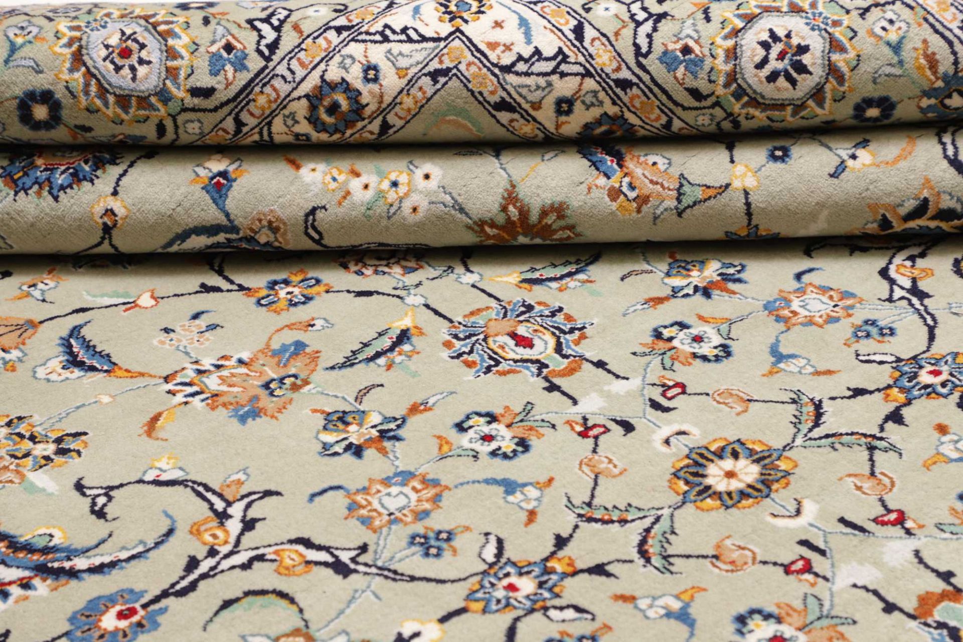 Kashan Perserteppich aus Iran, 278 × 389 cm