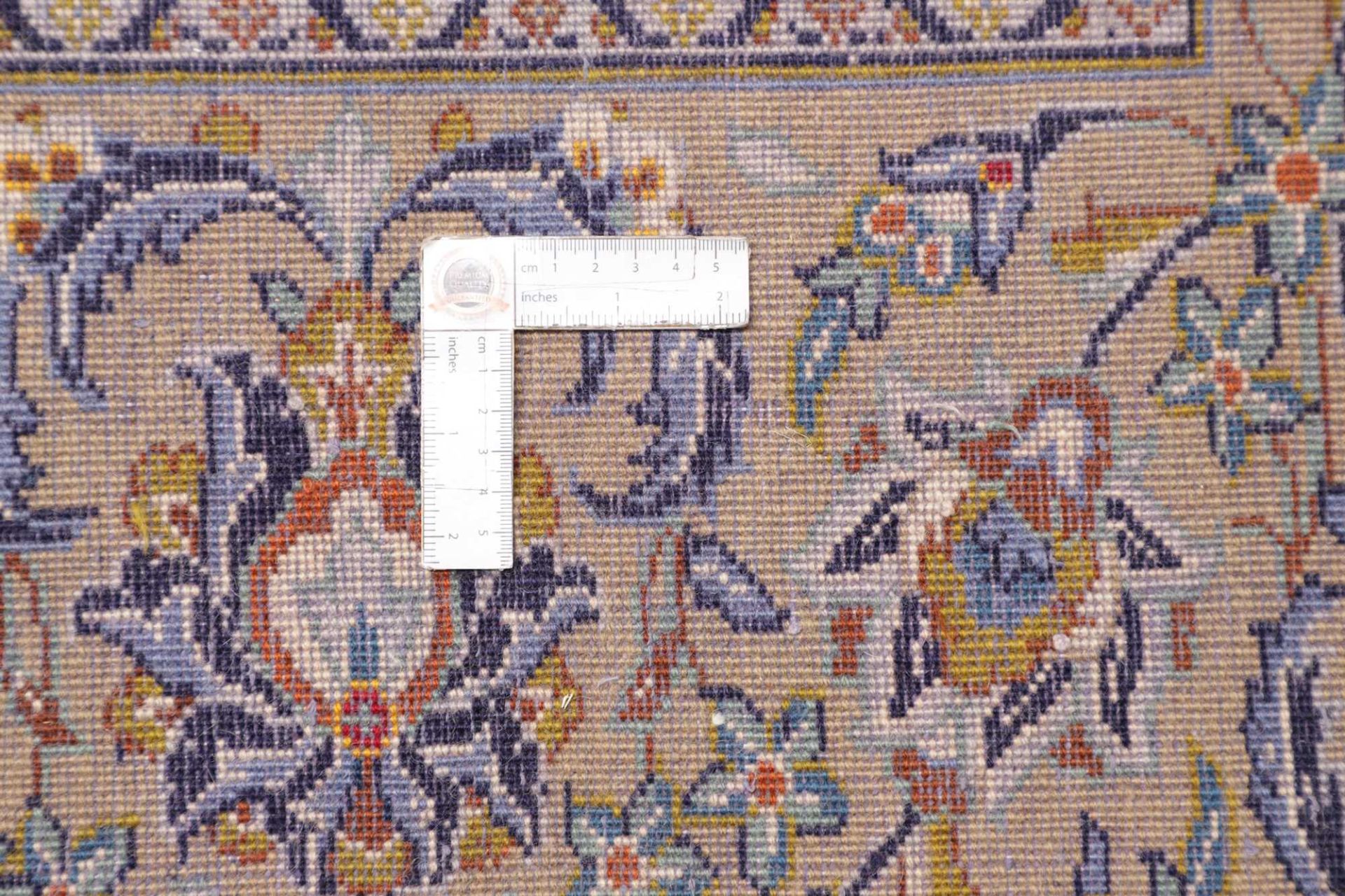 Handgeknüpfter Kashan Perserteppich 294 × 382 cm