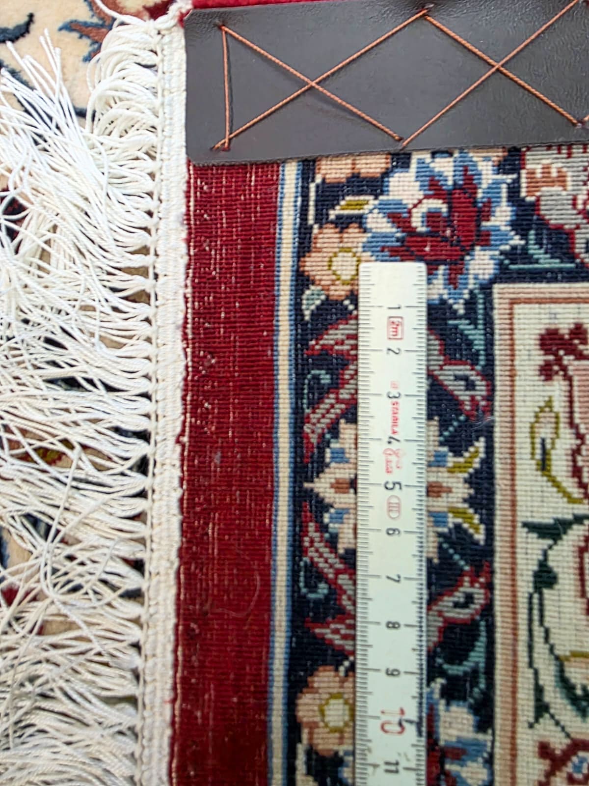 Isfahan Perserteppich aus Iran, 300 × 300 cm