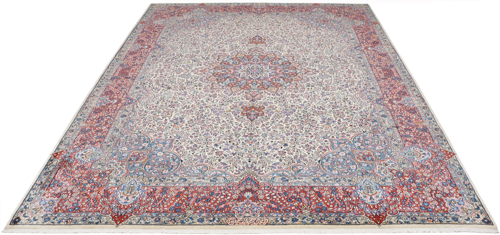 persischer-teppich-kirman-295-x-405-cm-schurwolle-handgeknupft-2 Kerman Perserteppich 295 × 405 cm aus Wolle, handgeknüpft