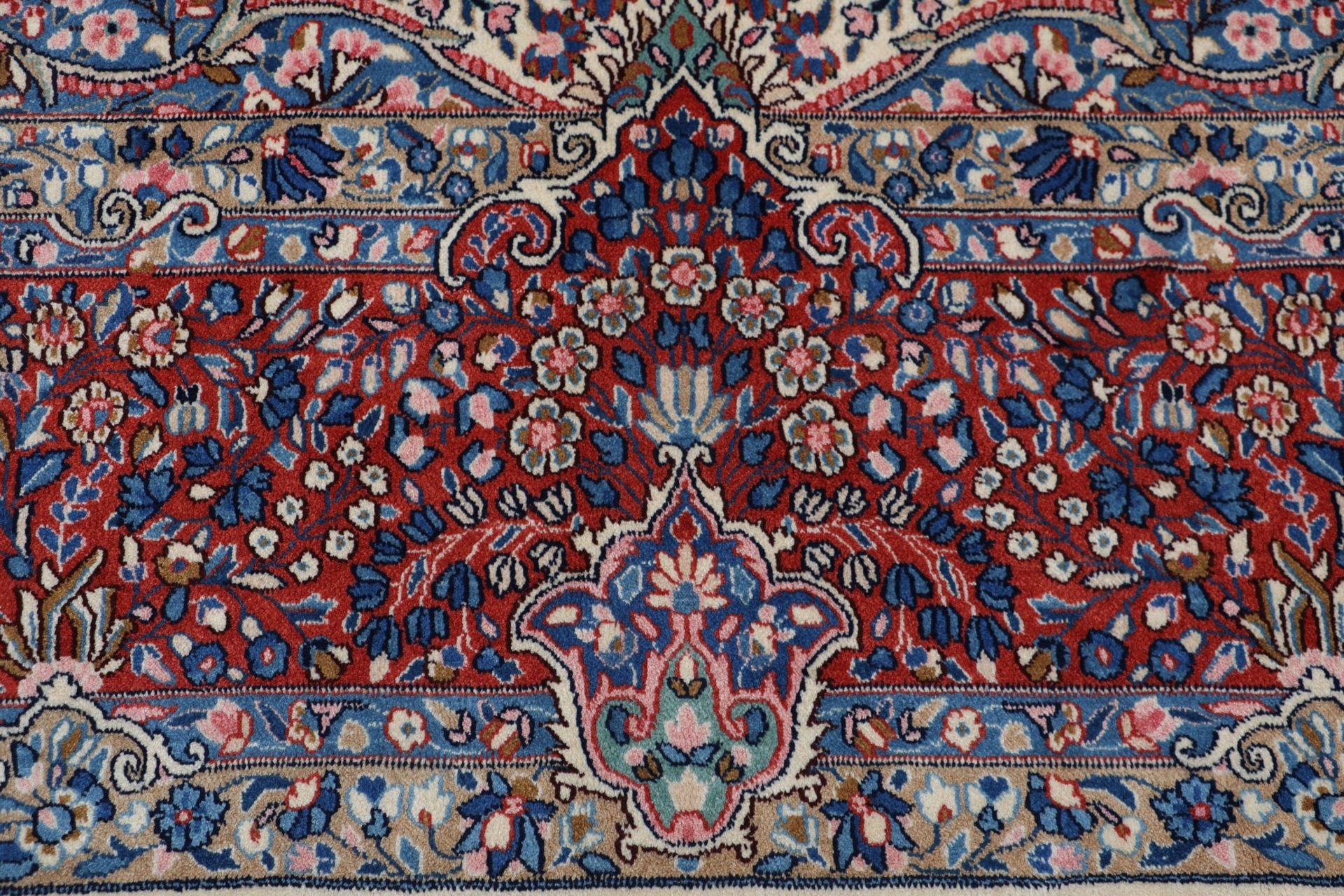 persischer-teppich-kirman-295-x-405-cm-schurwolle-handgeknupft-3 Kerman Perserteppich 295 × 405 cm aus Wolle, handgeknüpft