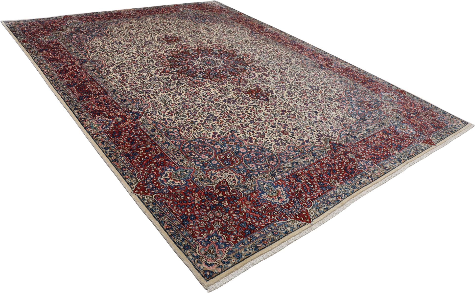persischer-teppich-kirman-295-x-405-cm-schurwolle-handgeknupft-4 Kerman Perserteppich 295 × 405 cm aus Wolle, handgeknüpft