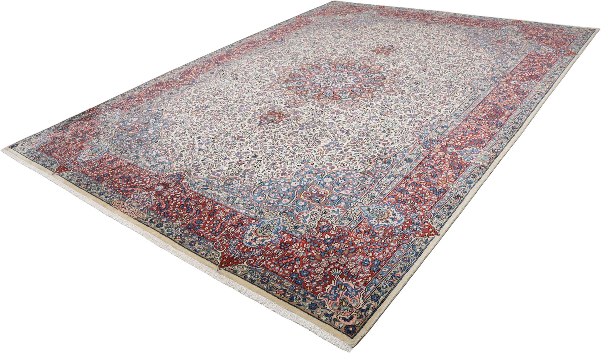 persischer-teppich-kirman-295-x-405-cm-schurwolle-handgeknupft-5 Kerman Perserteppich 295 × 405 cm aus Wolle, handgeknüpft