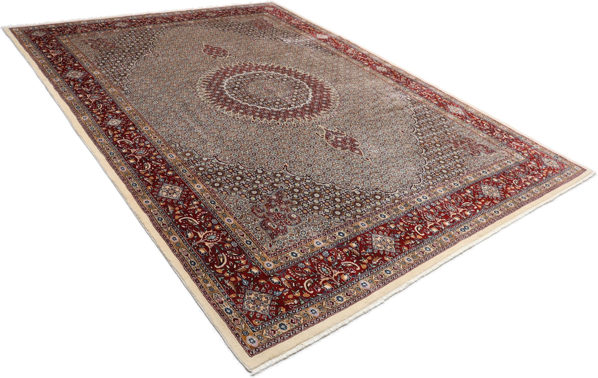 perserteppich-moud-290-x-395-cm-schurwolle-seide-handgeknupft-3 Handgeknüpfter Moud Perserteppich, 290 × 395 cm, Wolle & Seide