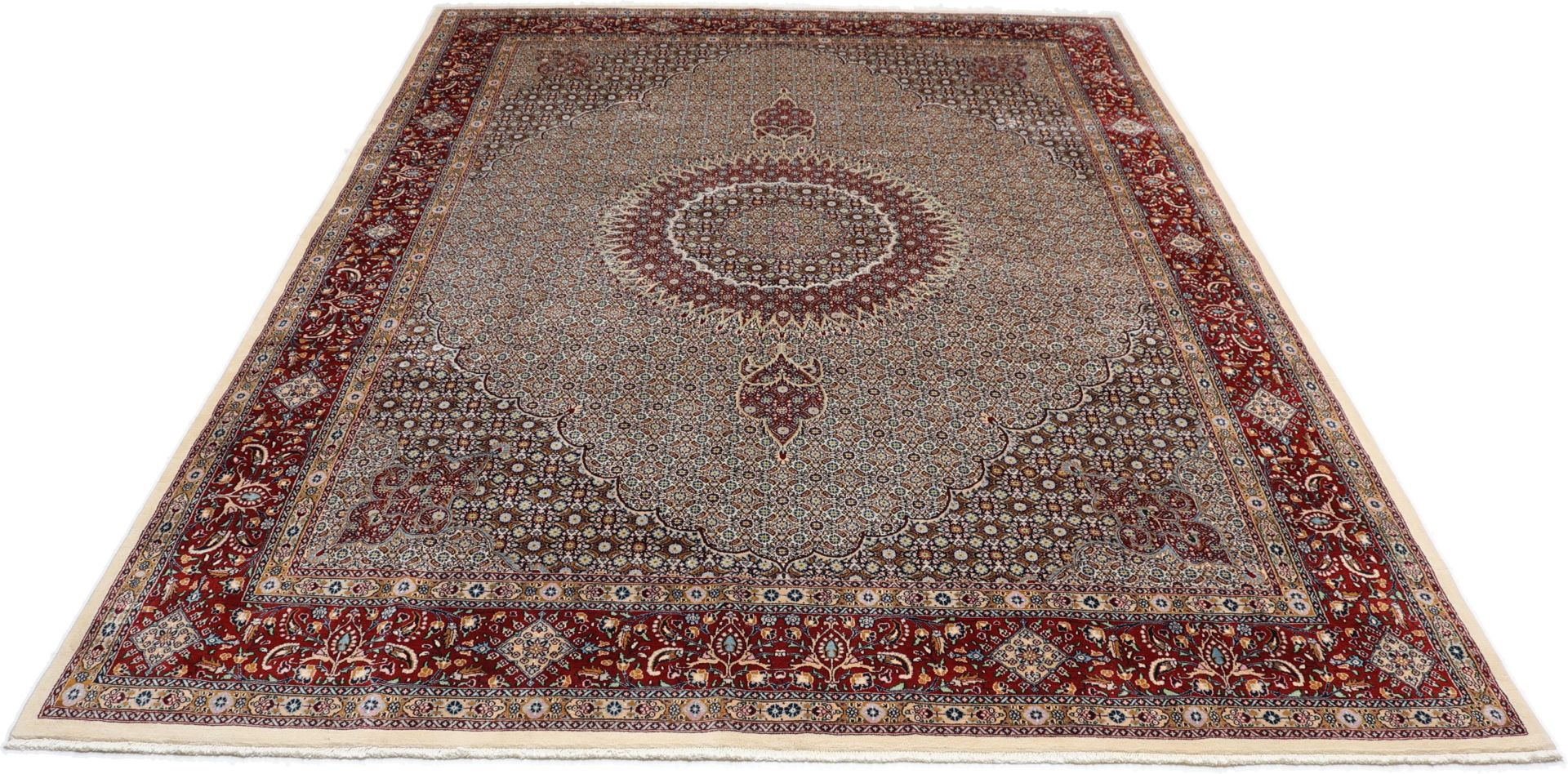 perserteppich-moud-290-x-395-cm-schurwolle-seide-handgeknupft-4 Handgeknüpfter Moud Perserteppich, 290 × 395 cm, Wolle & Seide
