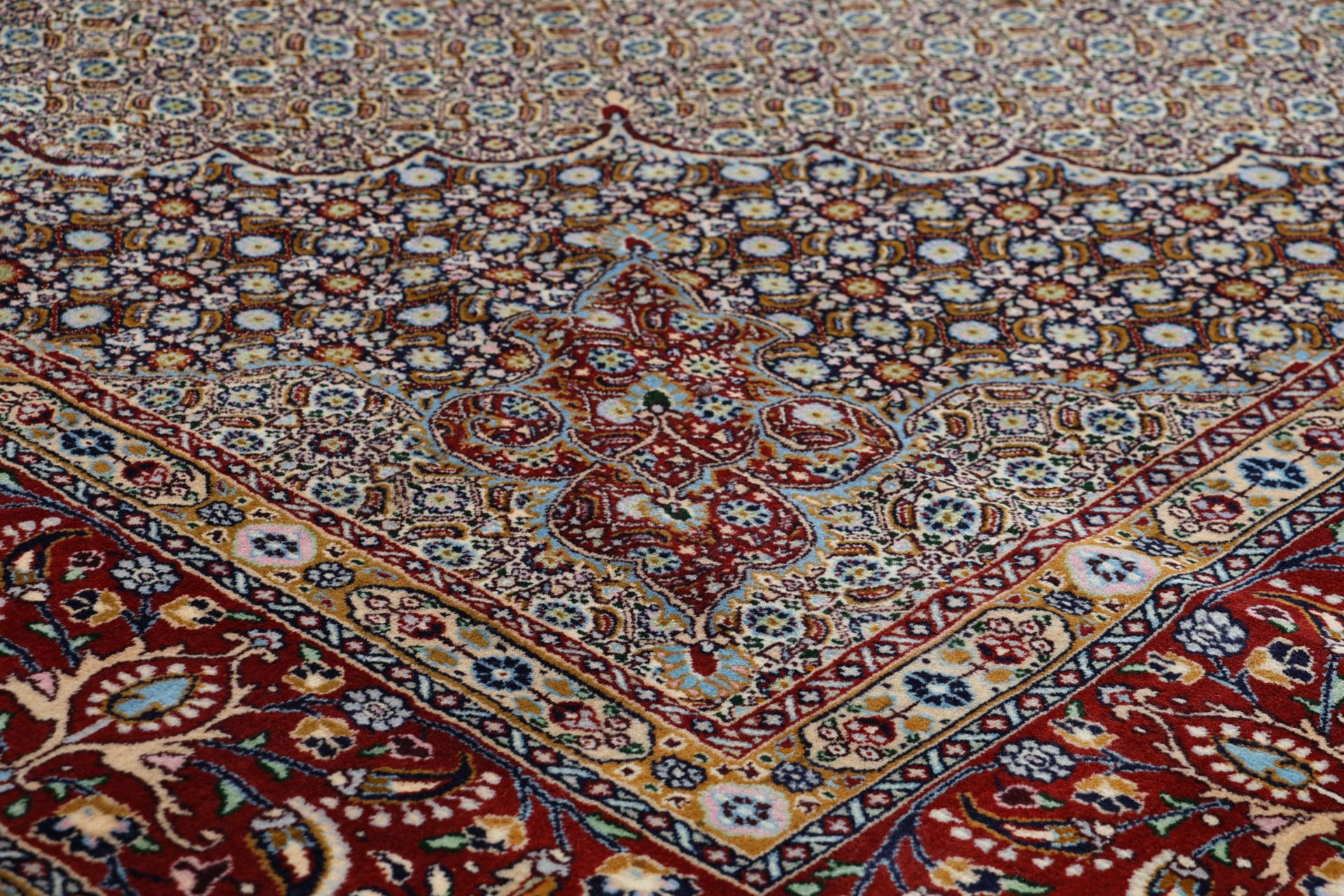 perserteppich-moud-290-x-395-cm-schurwolle-seide-handgeknupft-6 Handgeknüpfter Moud Perserteppich, 290 × 395 cm, Wolle & Seide