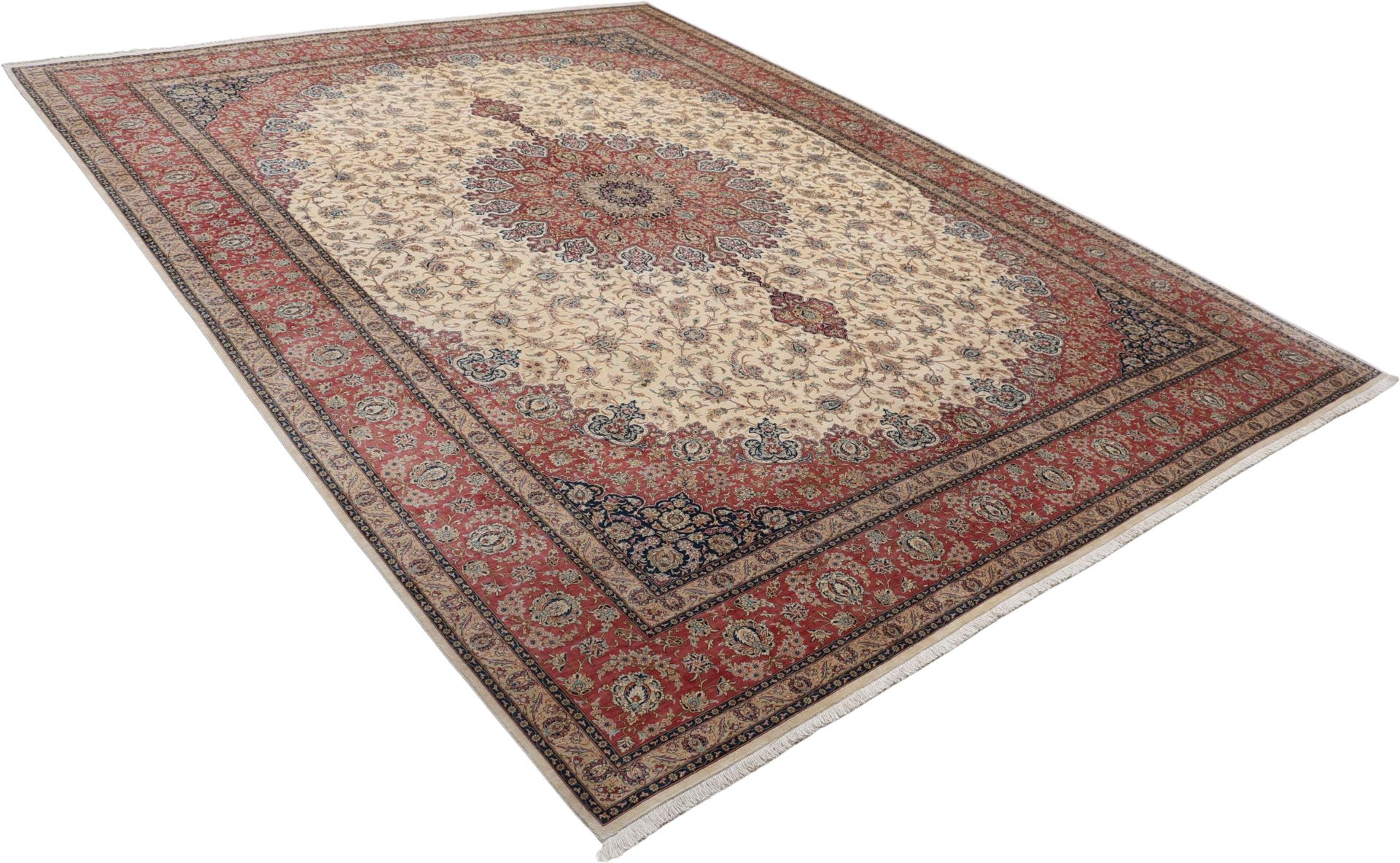 Handgeknüpfter Ghom Perserteppich 296 × 393 cm