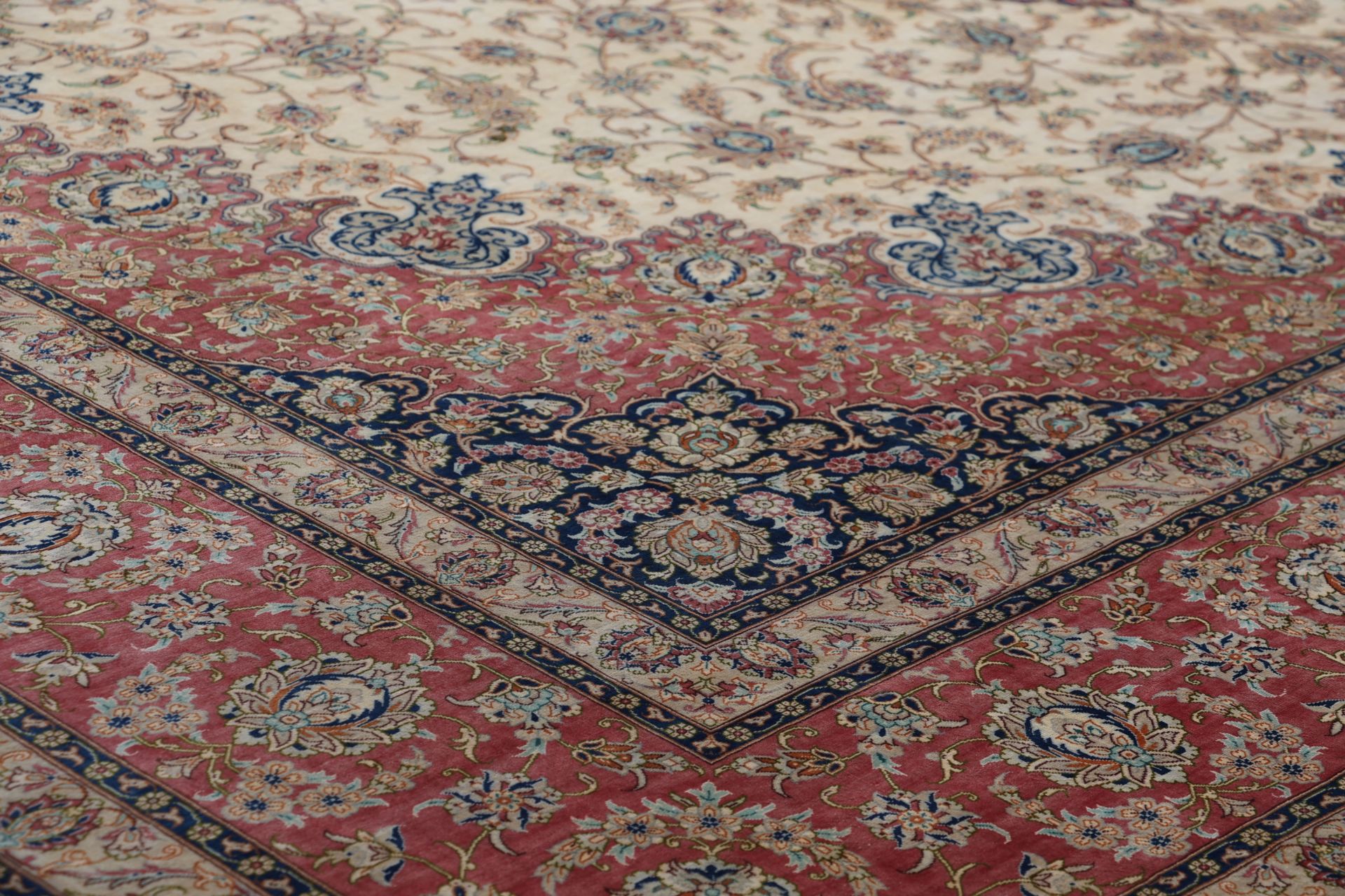 Handgeknüpfter Ghom Perserteppich 296 × 393 cm