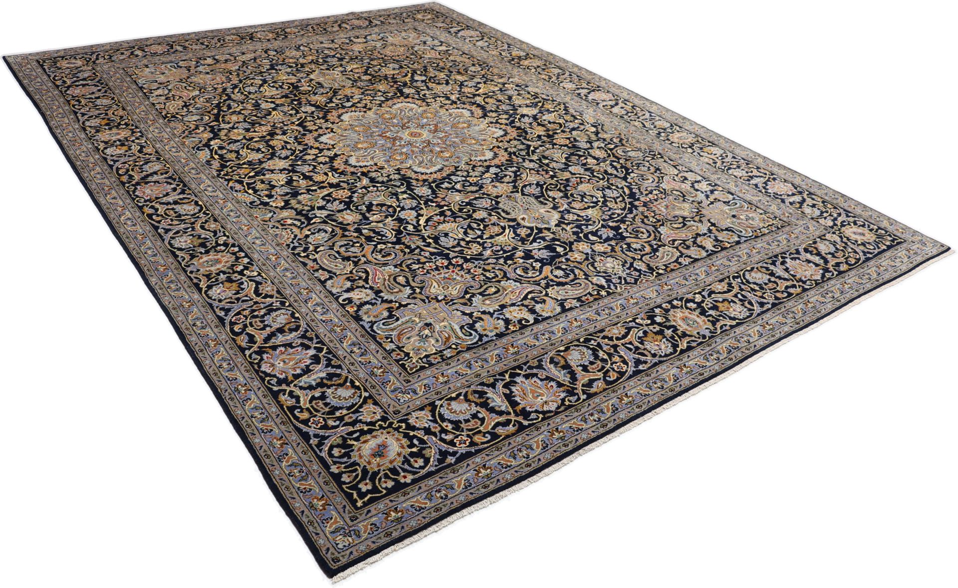 Handgeknüpfter Kashan Perserteppich 300 × 403 cm