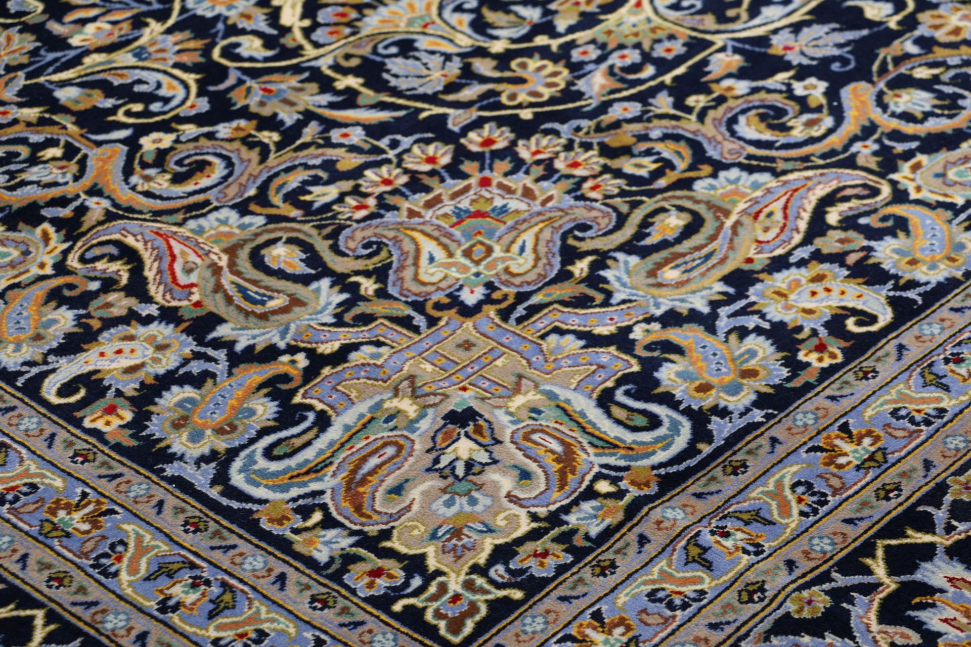 Handgeknüpfter Kashan Perserteppich 300 × 403 cm