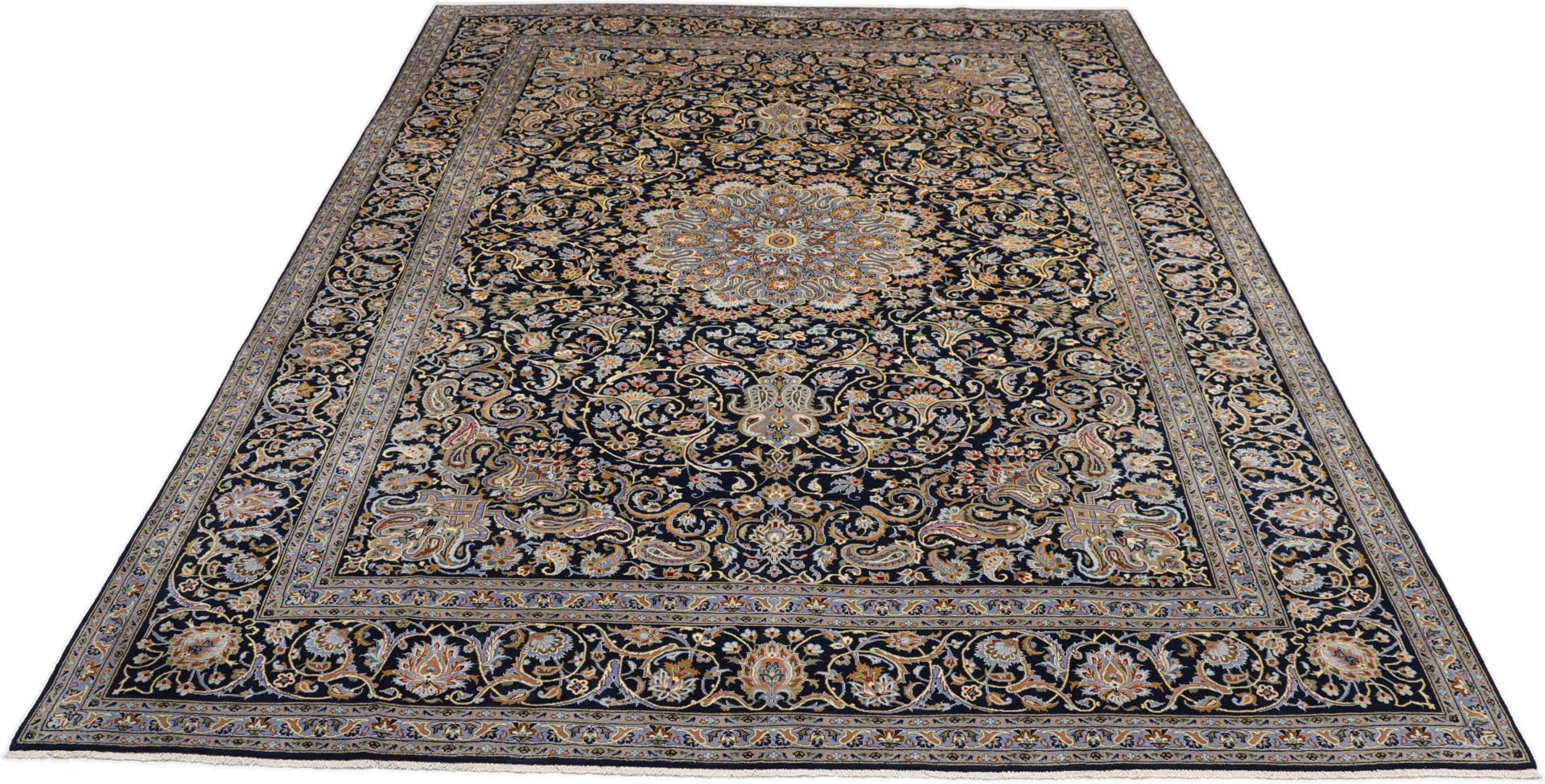 Handgeknüpfter Kashan Perserteppich 300 × 403 cm