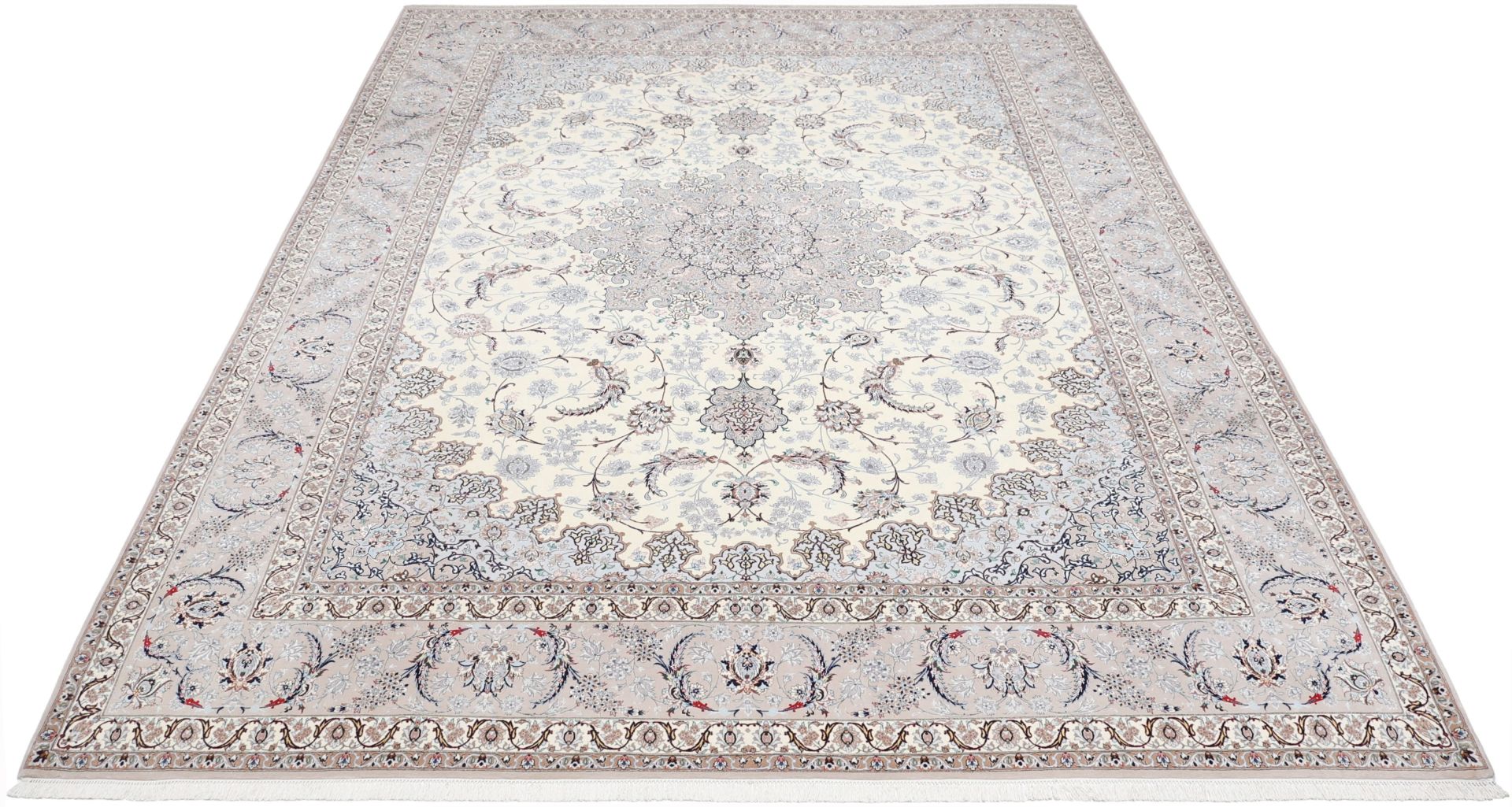 Handgeknüpfter Isfahan Perserteppich 300 × 414 cm