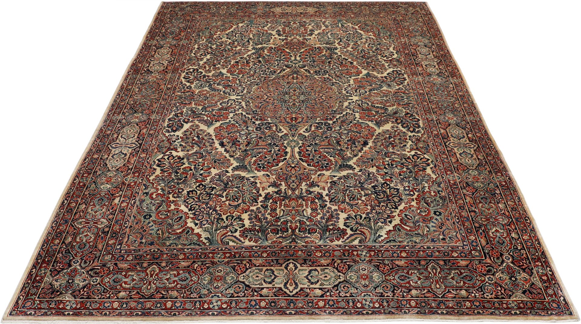 Antiker Sarough Perserteppich aus Iran, 300 × 410 cm