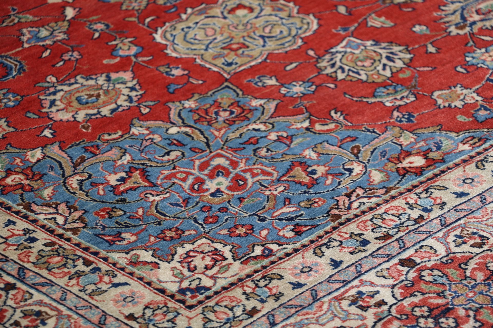 Handgeknüpfter Sarough Perserteppich, 294 × 394 cm, Wolle