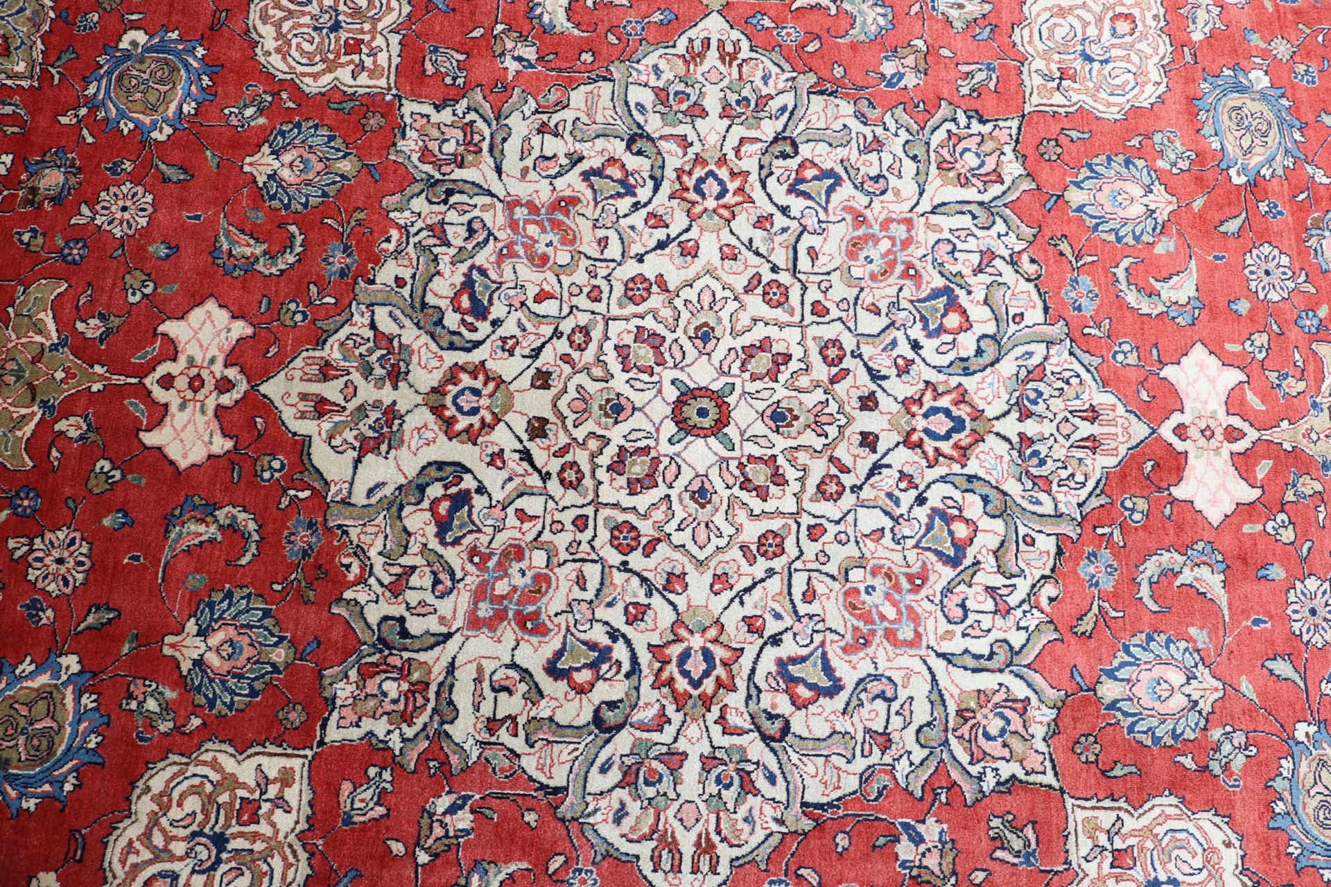 Handgeknüpfter Sarough Perserteppich, 294 × 394 cm, Wolle