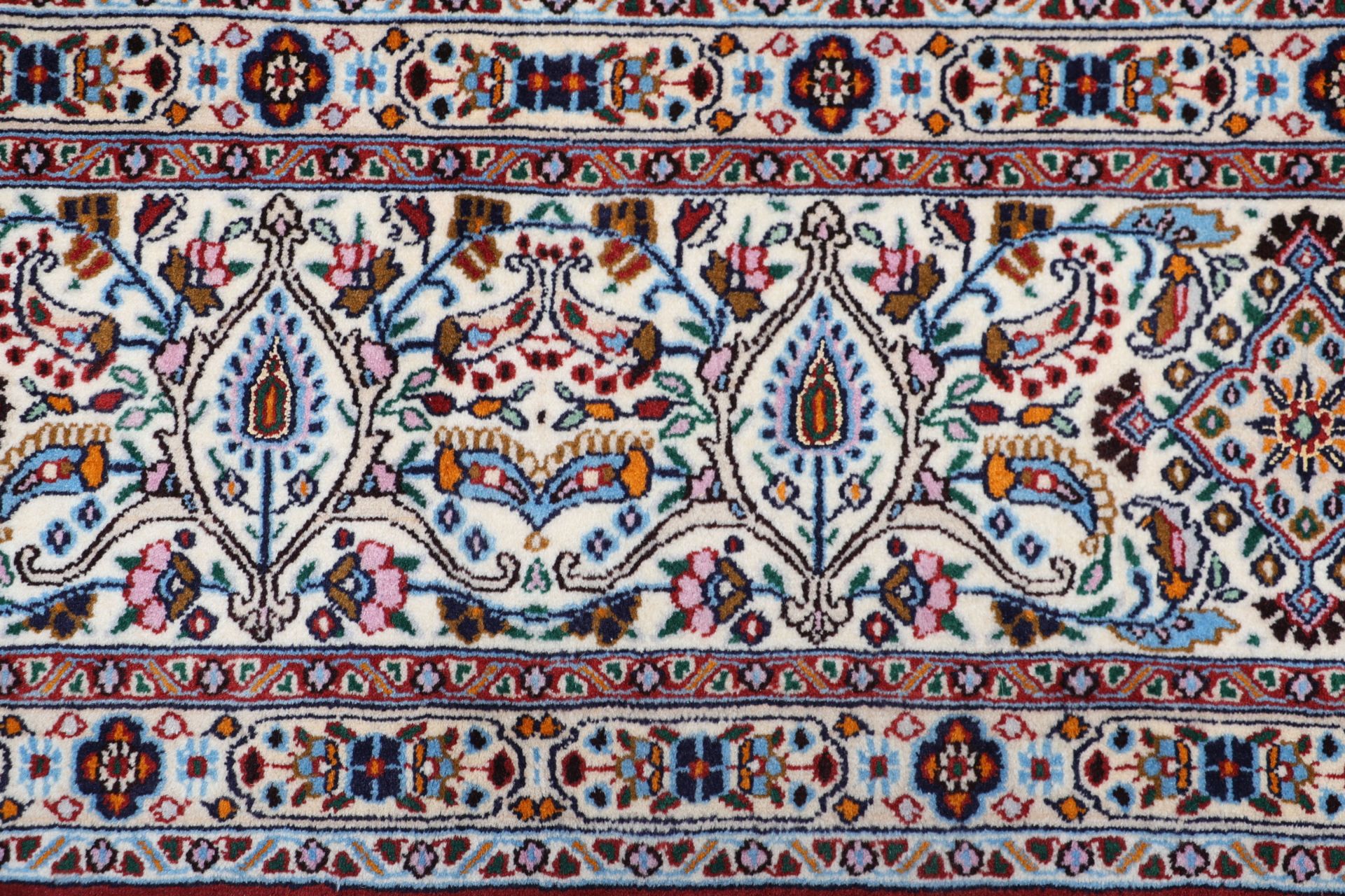 Handgeknüpfter Moud Perserteppich 295 × 396 cm