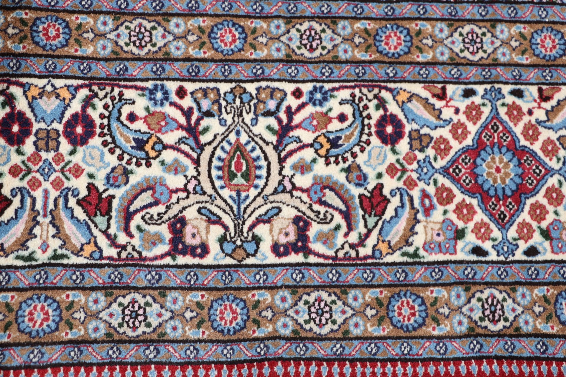 Handgeknüpfter Moud Perserteppich, 293 × 400 cm, Wolle