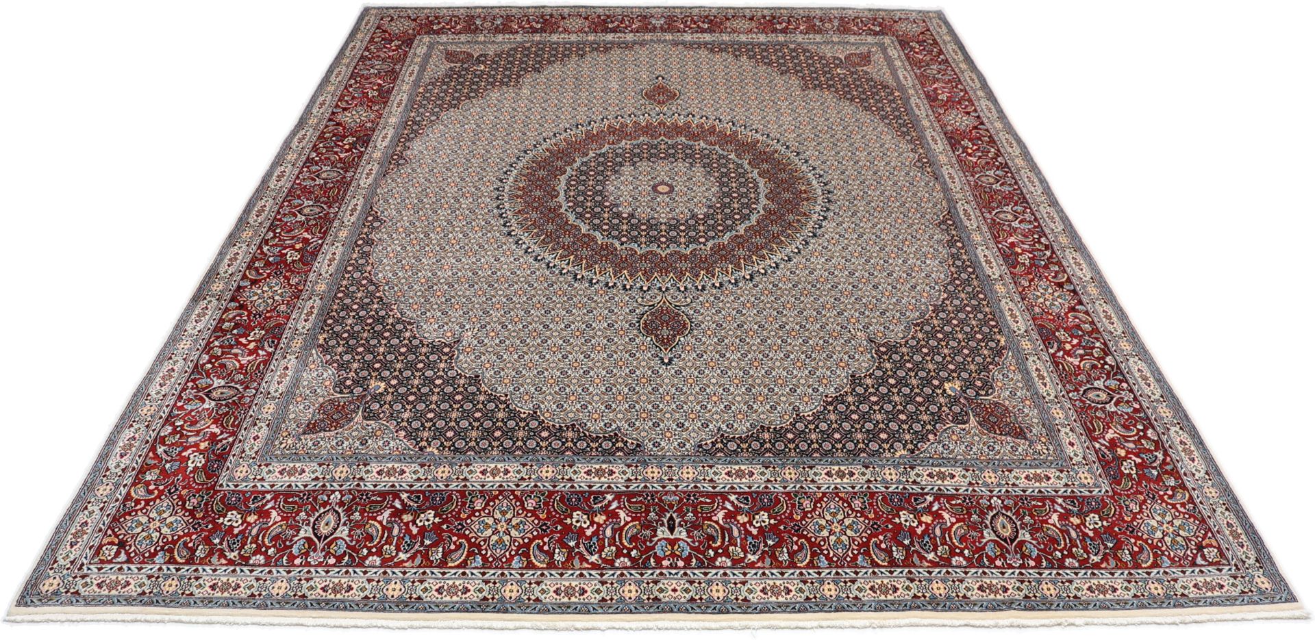 perserteppich-moud-295-x-395-cm-schurwolle-handgeknupft-floral-6 Handgeknüpfter Moud Perserteppich 295 × 395 cm