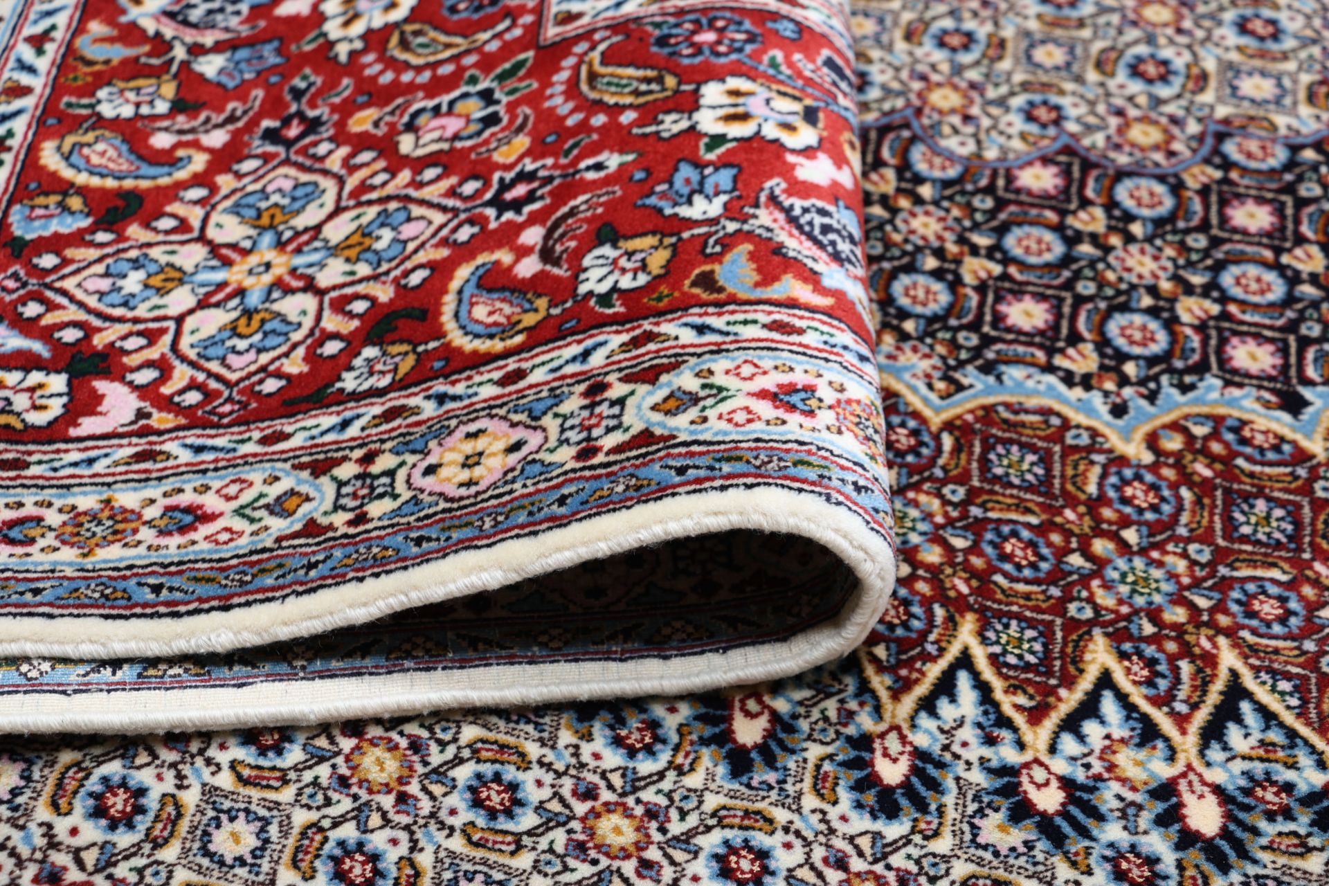 perserteppich-moud-295-x-395-cm-schurwolle-handgeknupft-floral-9 Handgeknüpfter Moud Perserteppich 295 × 395 cm