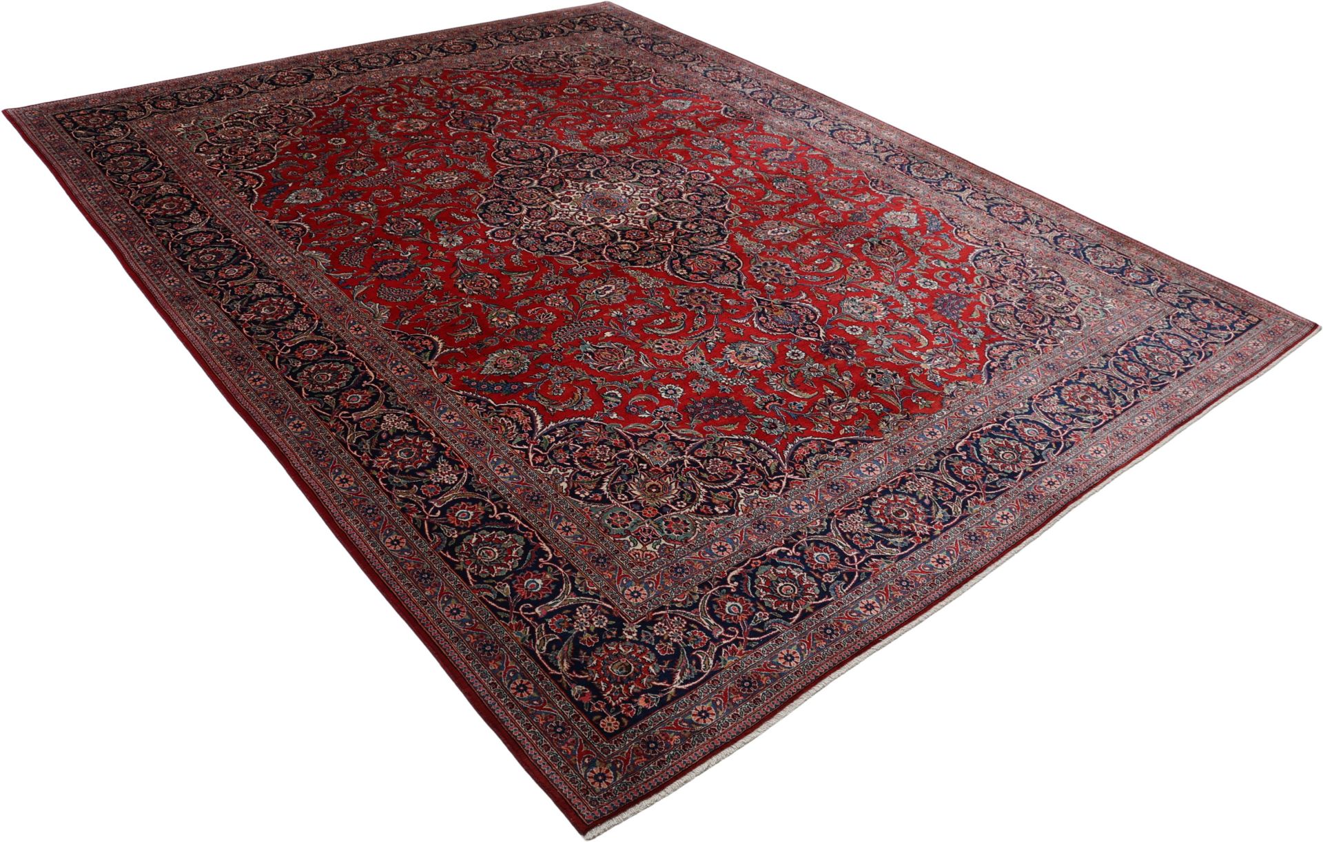 Handgeknüpfter Kashan Perserteppich 317 × 405 cm