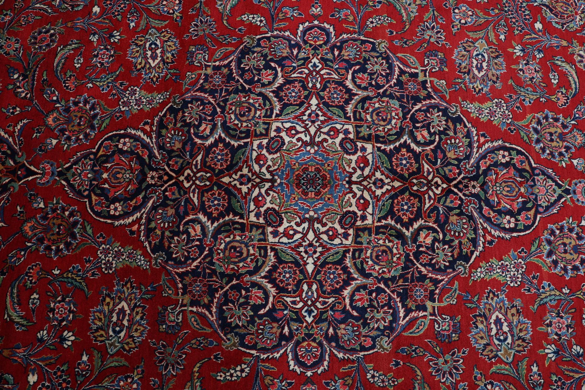 Handgeknüpfter Kashan Perserteppich 317 × 405 cm