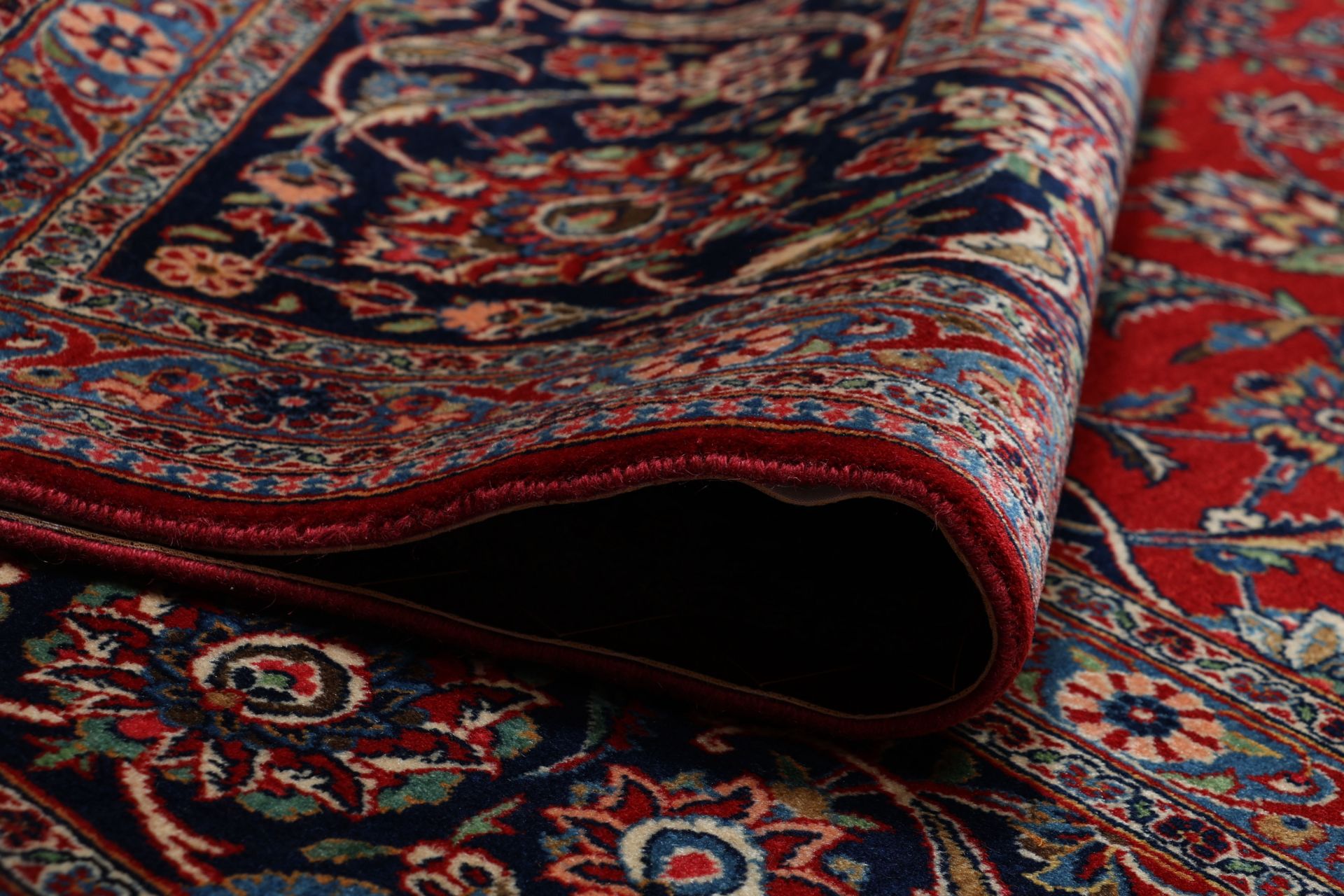 Handgeknüpfter Kashan Perserteppich 317 × 405 cm