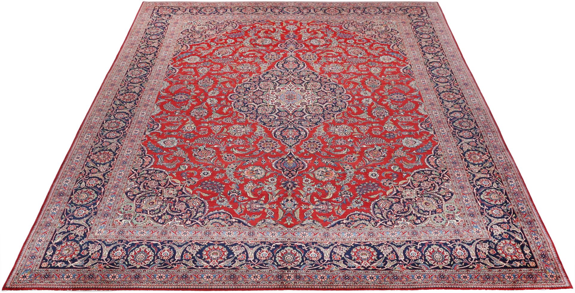 Handgeknüpfter Kashan Perserteppich 317 × 405 cm