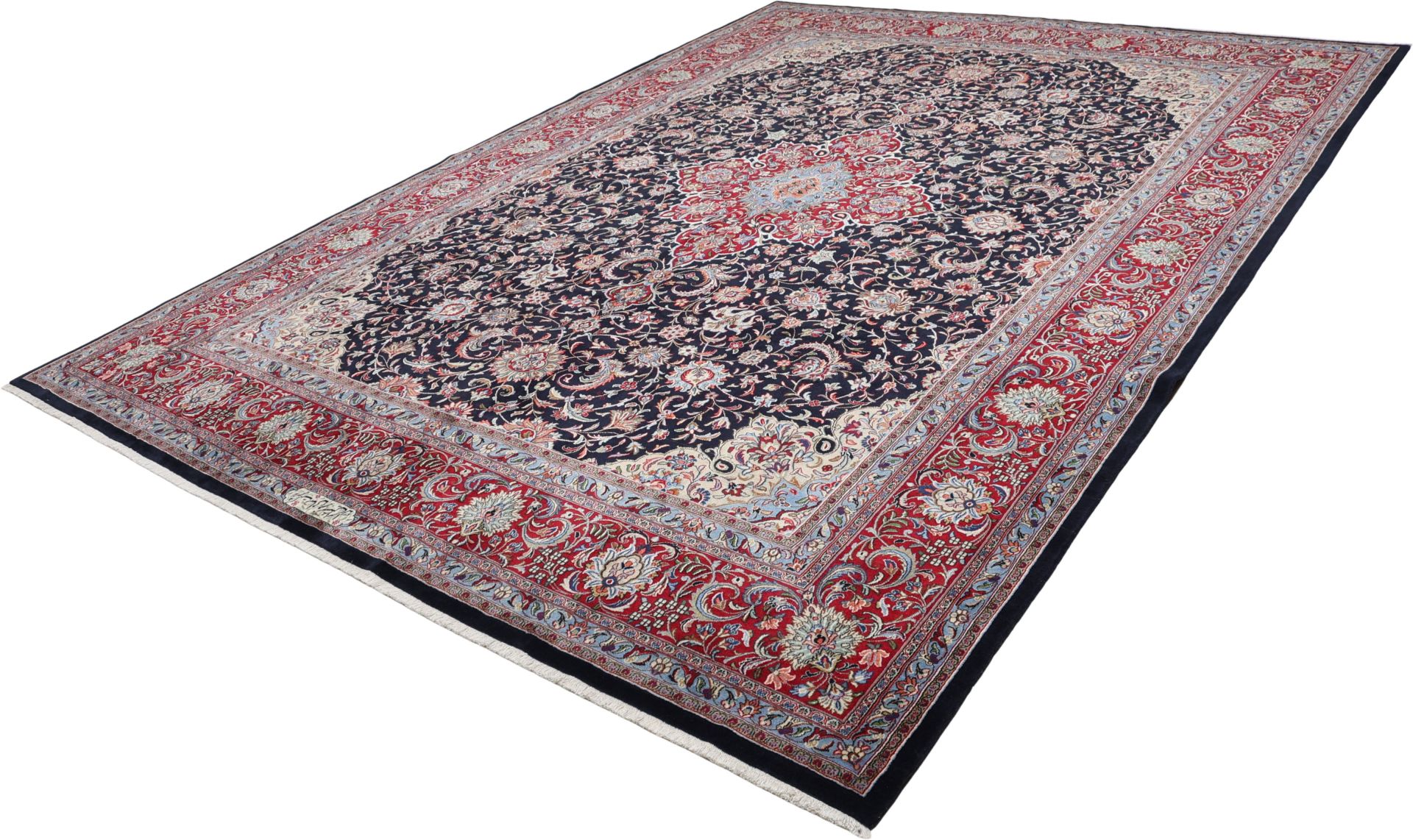 Kashan Perserteppich 306 × 420 cm aus Wolle, handgeknüpft