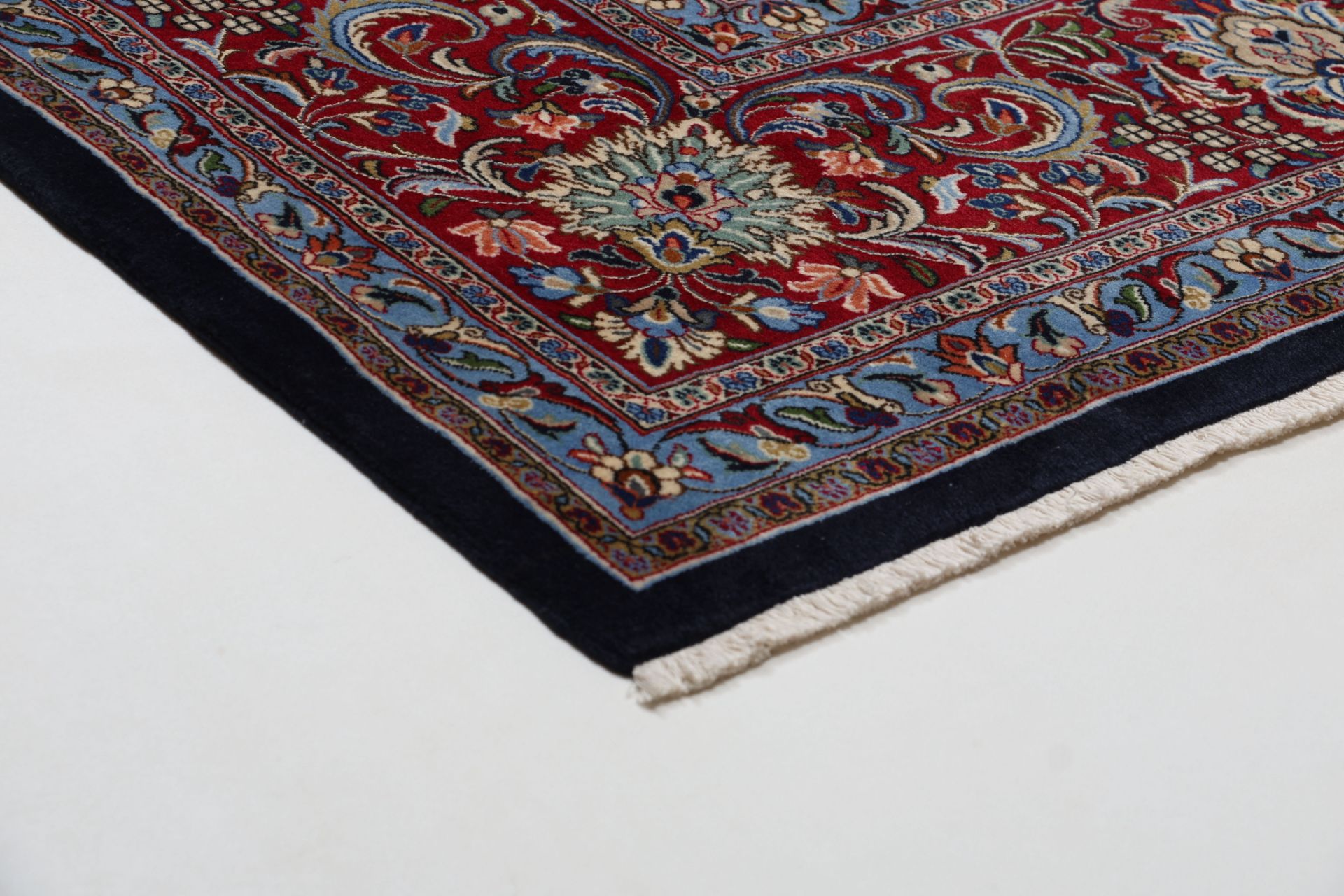 Kashan Perserteppich 306 × 420 cm aus Wolle, handgeknüpft