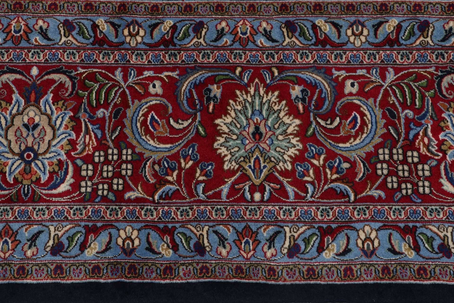 Kashan Perserteppich 306 × 420 cm aus Wolle, handgeknüpft