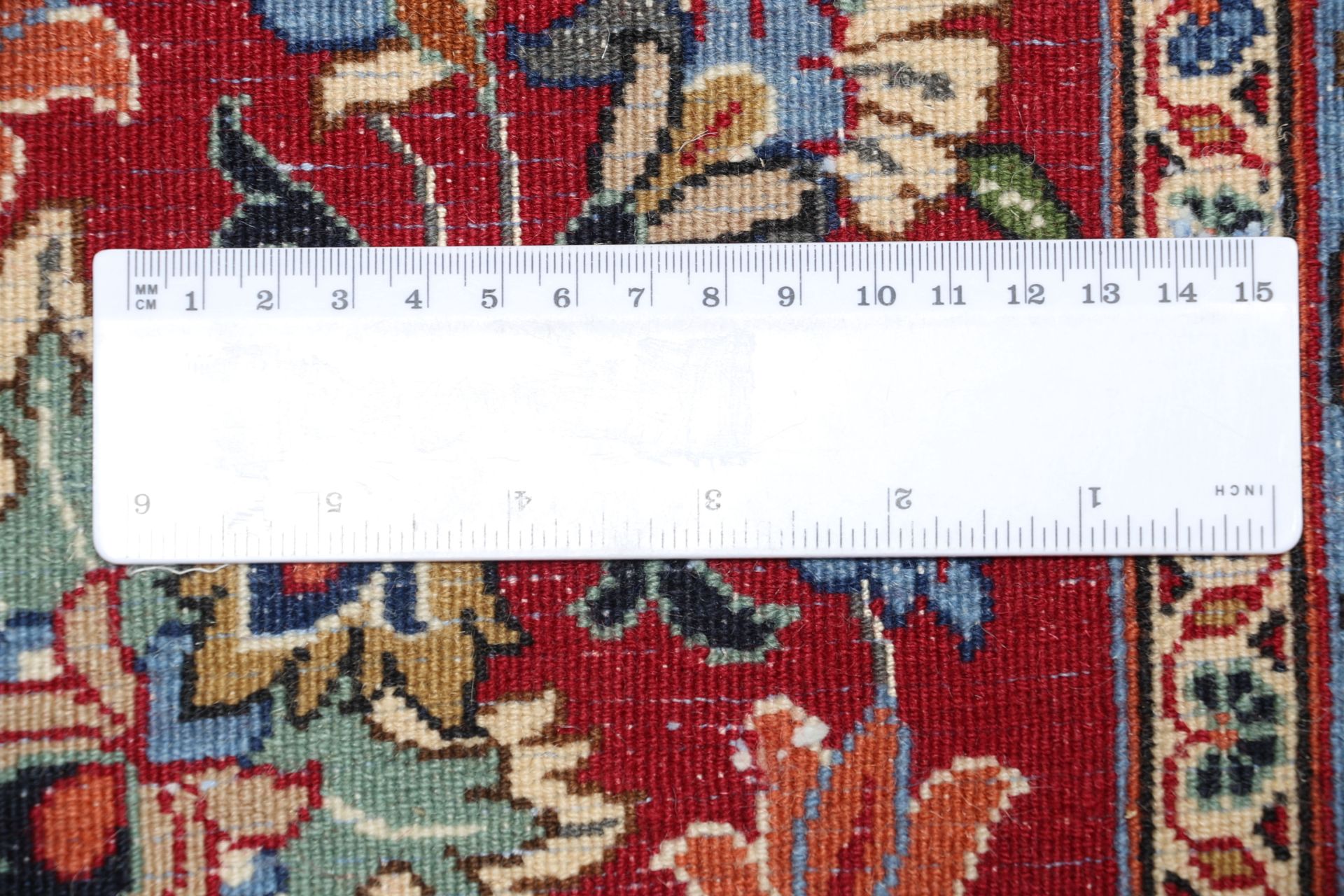 Kashan Perserteppich 306 × 420 cm aus Wolle, handgeknüpft