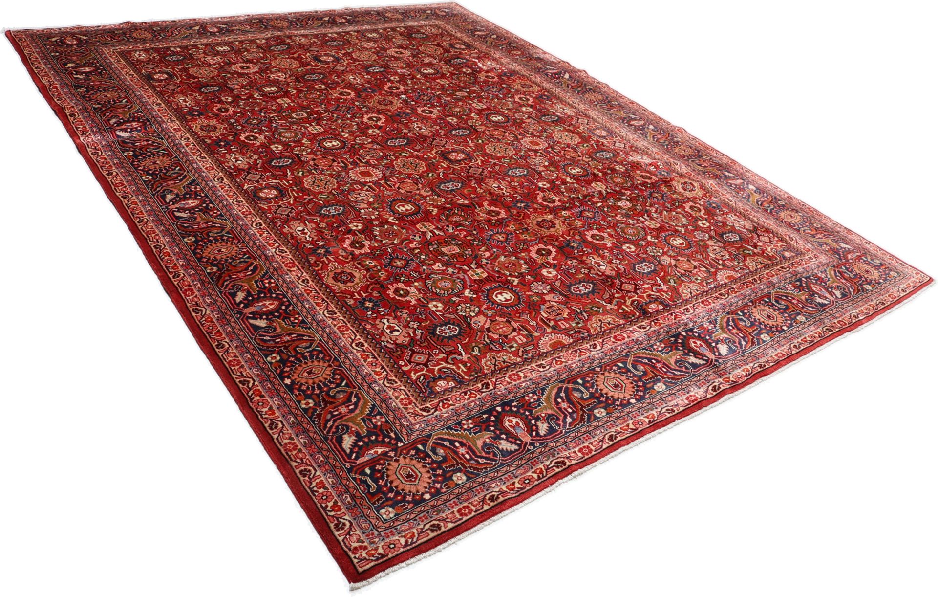 Isfahan Perserteppich aus Iran, 309 × 395 cm