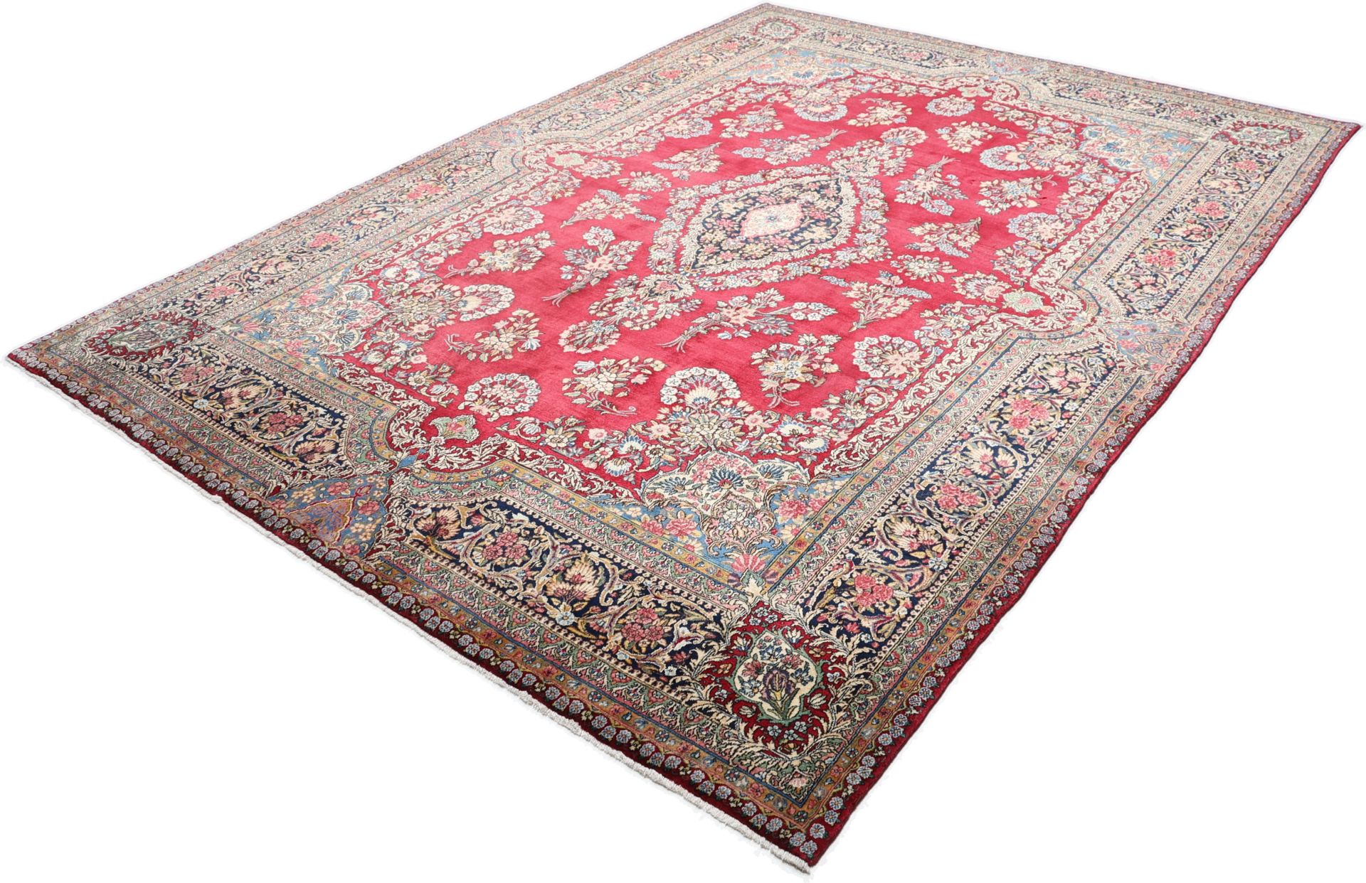Kerman Perserteppich aus Iran, 275 × 375 cm