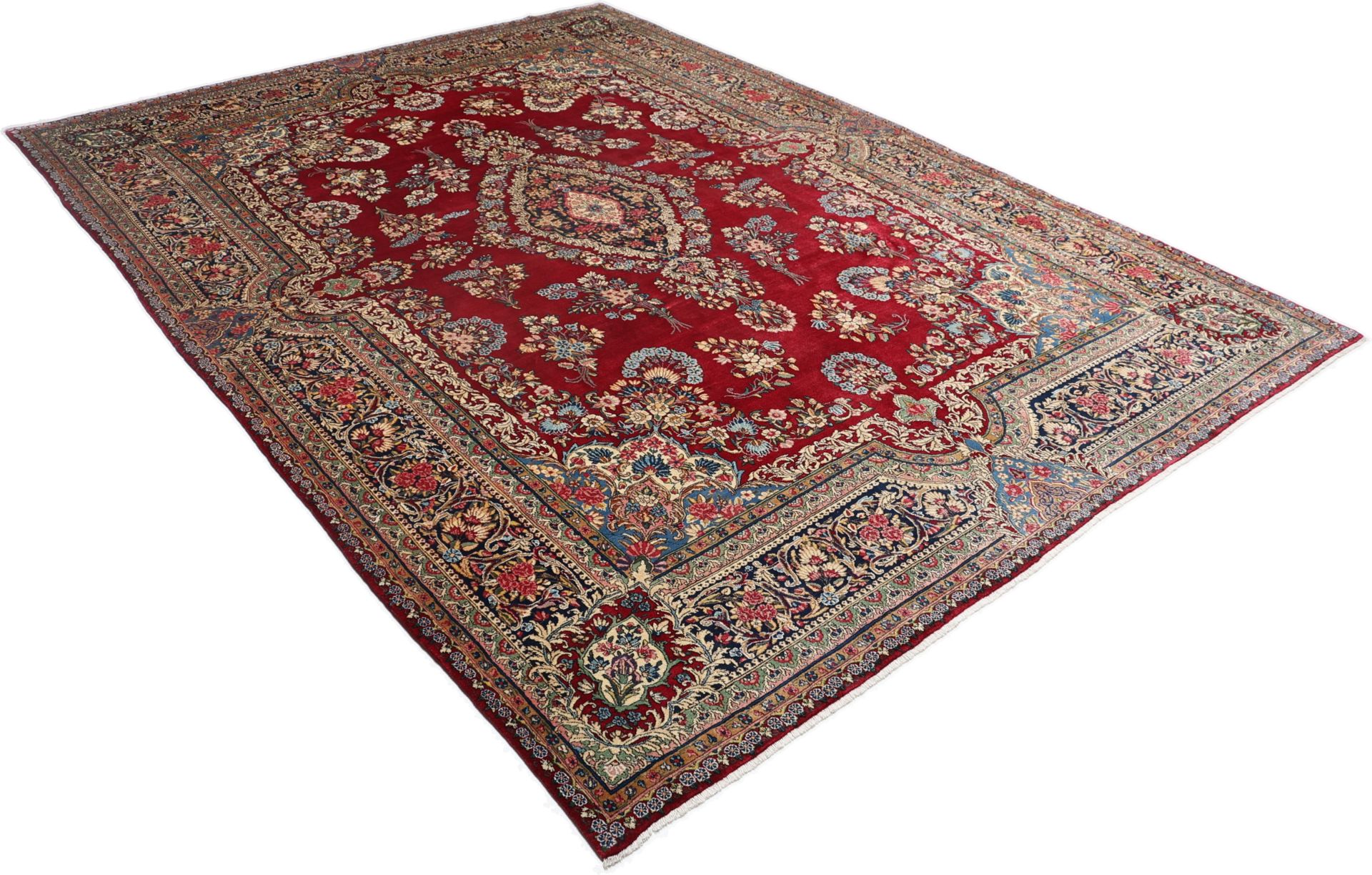 Kerman Perserteppich aus Iran, 275 × 375 cm