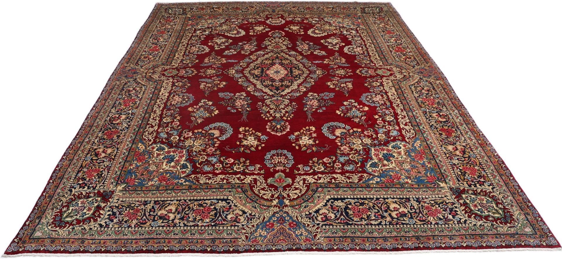 Kerman Perserteppich aus Iran, 275 × 375 cm