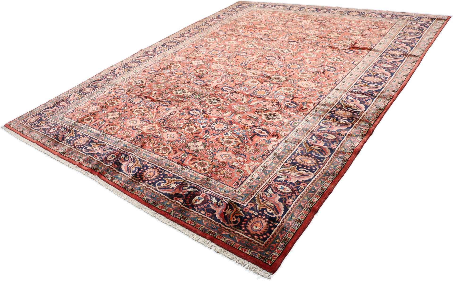 Isfahan Perserteppich 318 × 406 cm aus Wolle, handgeknüpft