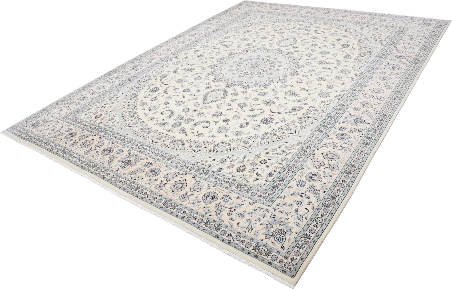 perserteppich-nain-300-x-410-cm-schurwolle-seide-handgeknupft-2 Handgeknüpfter Nain Perserteppich 300 × 410 cm