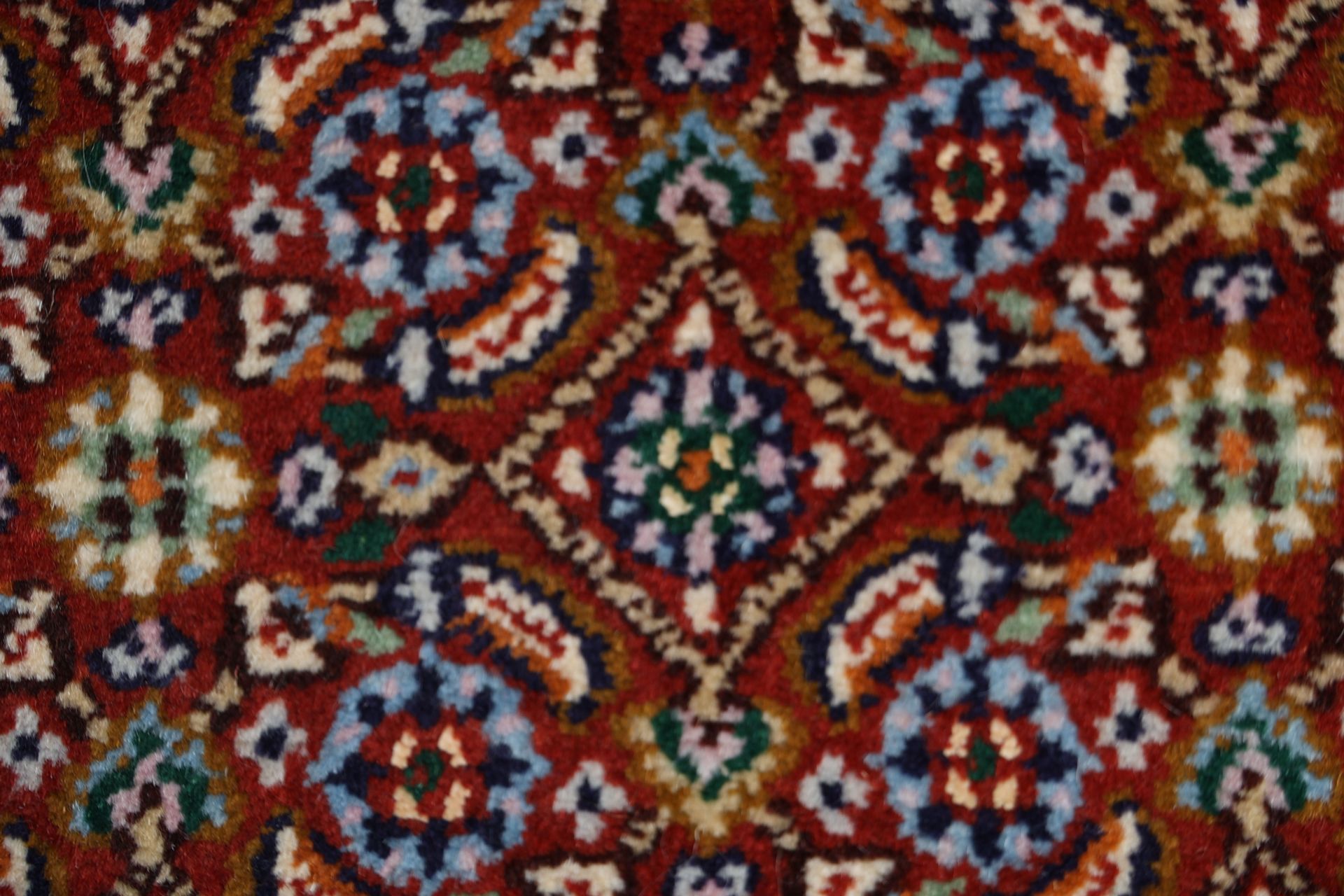 Moud Perserteppich 293 × 390 cm aus Wolle & Seide, handgeknüpft