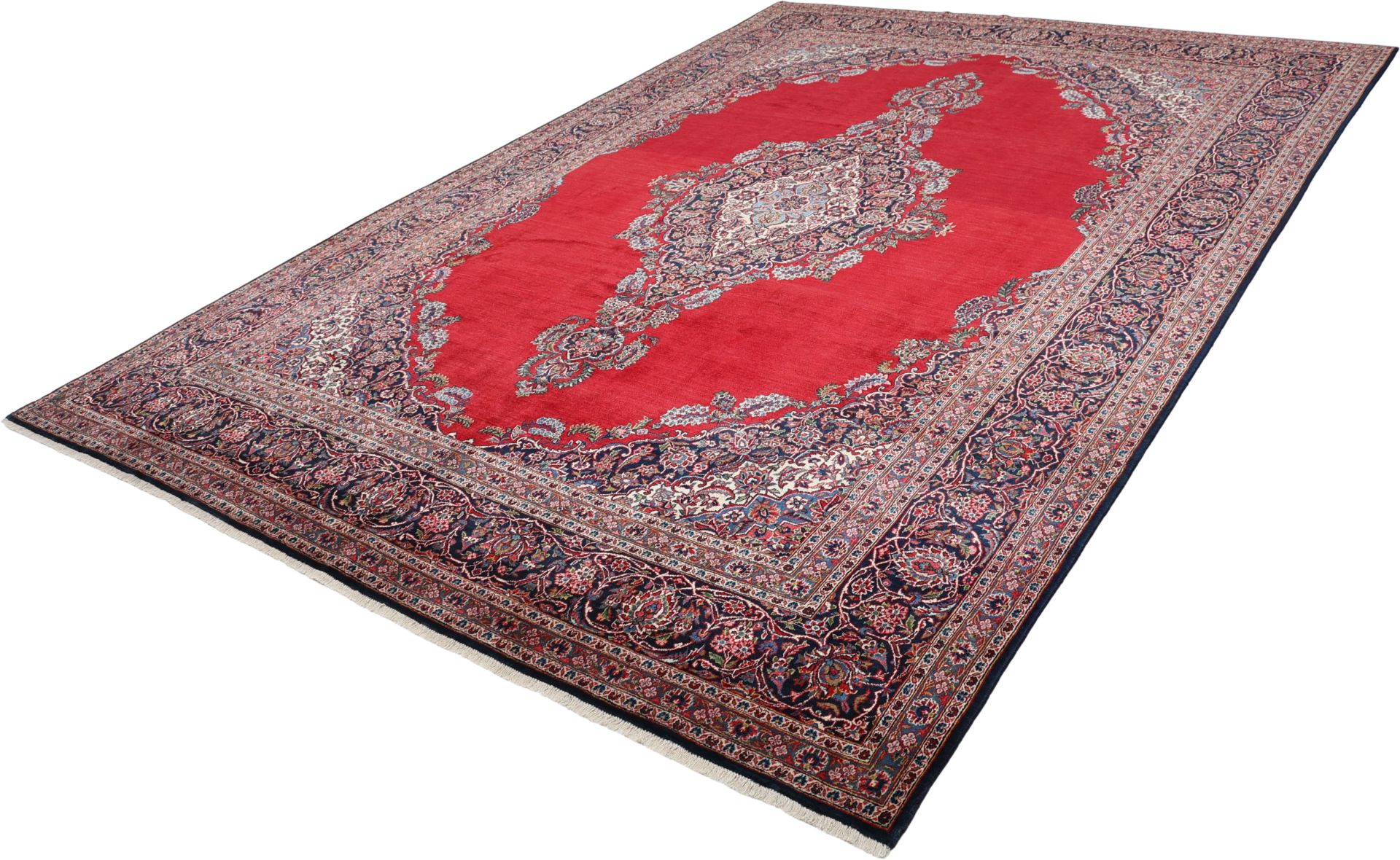 Kashan Perserteppich 285 × 410 cm aus Wolle, handgeknüpft