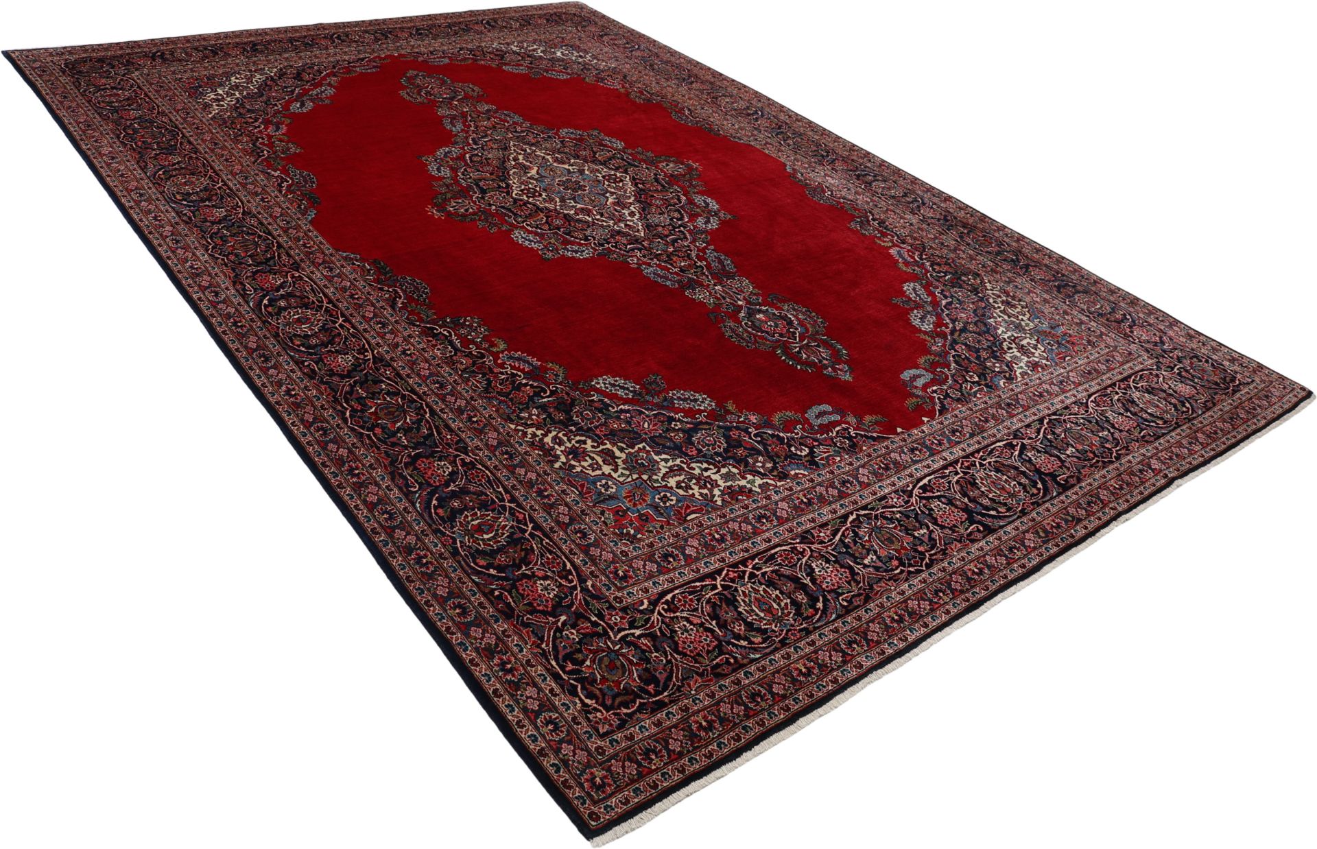 Kashan Perserteppich 285 × 410 cm aus Wolle, handgeknüpft