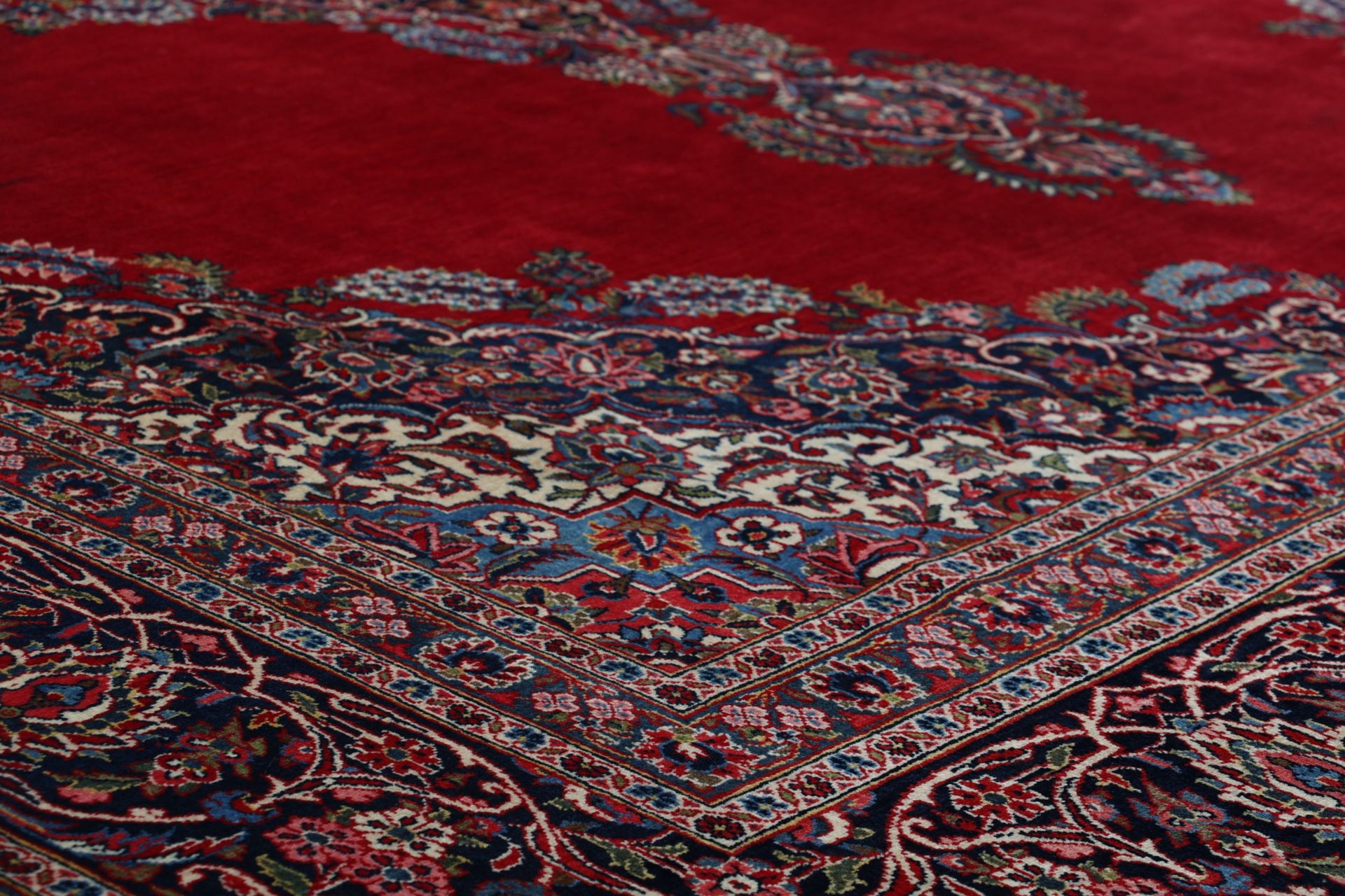 Kashan Perserteppich 285 × 410 cm aus Wolle, handgeknüpft