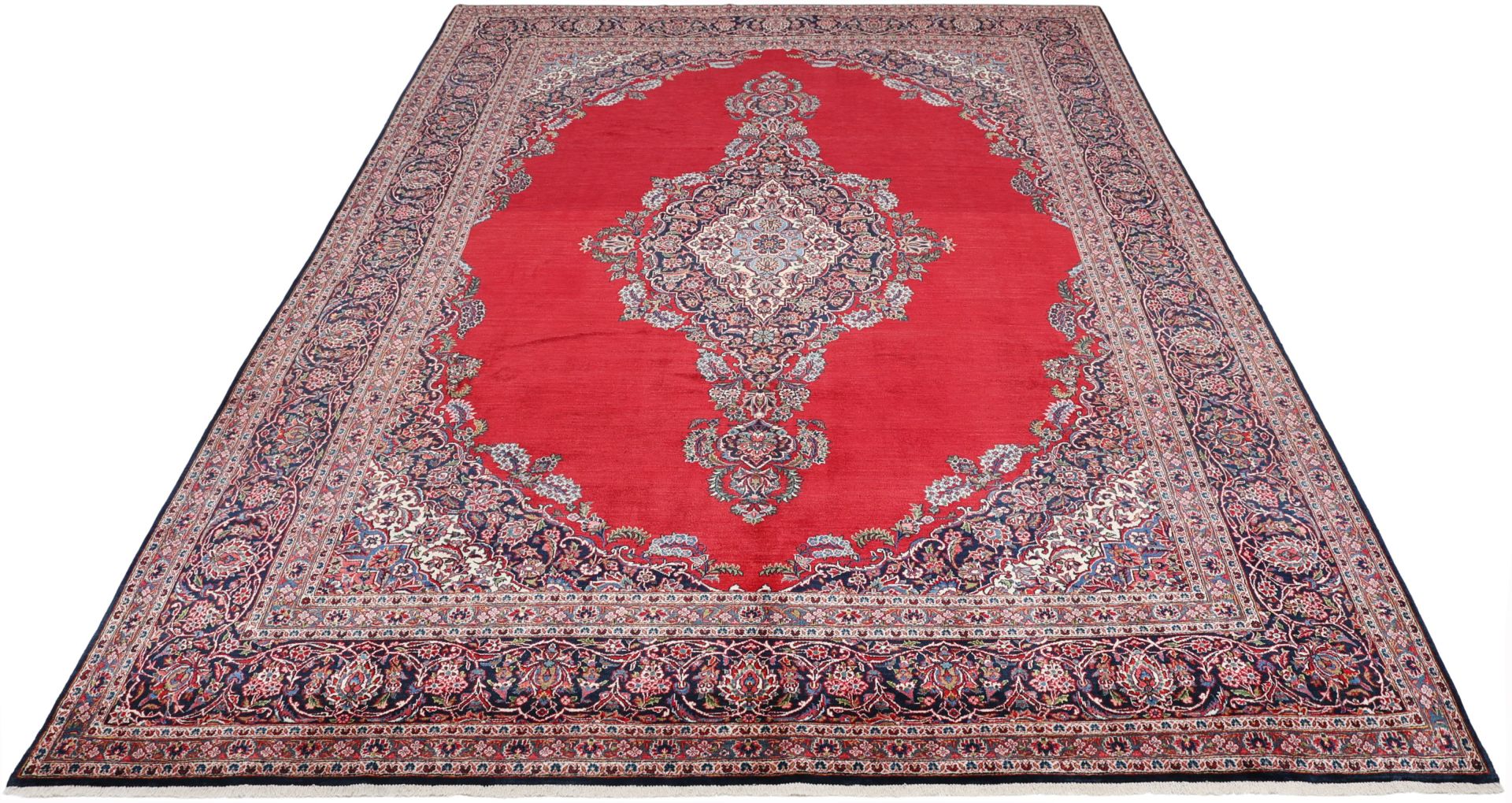 Kashan Perserteppich 285 × 410 cm aus Wolle, handgeknüpft