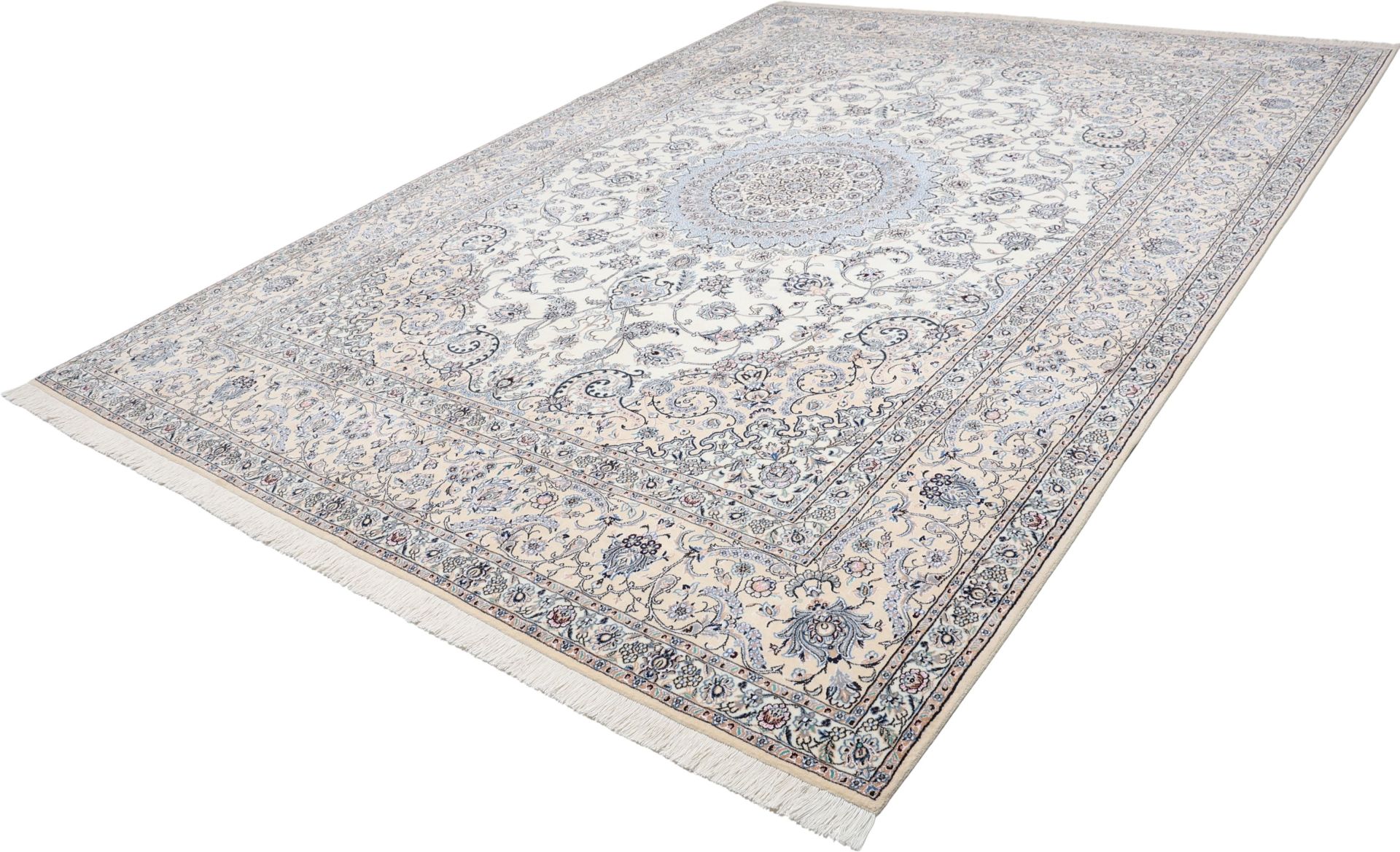 Nain Perserteppich 305 × 415 cm aus Wolle & Seide, handgeknüpft