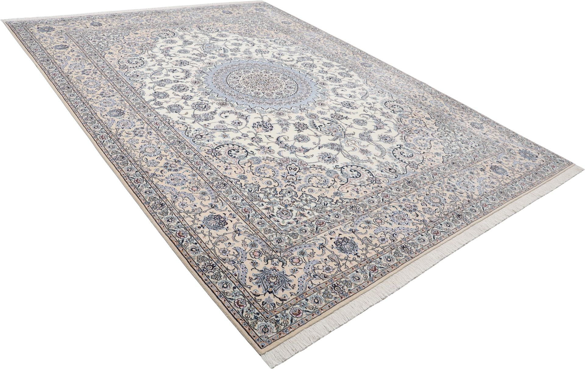 Nain Perserteppich 305 × 415 cm aus Wolle & Seide, handgeknüpft