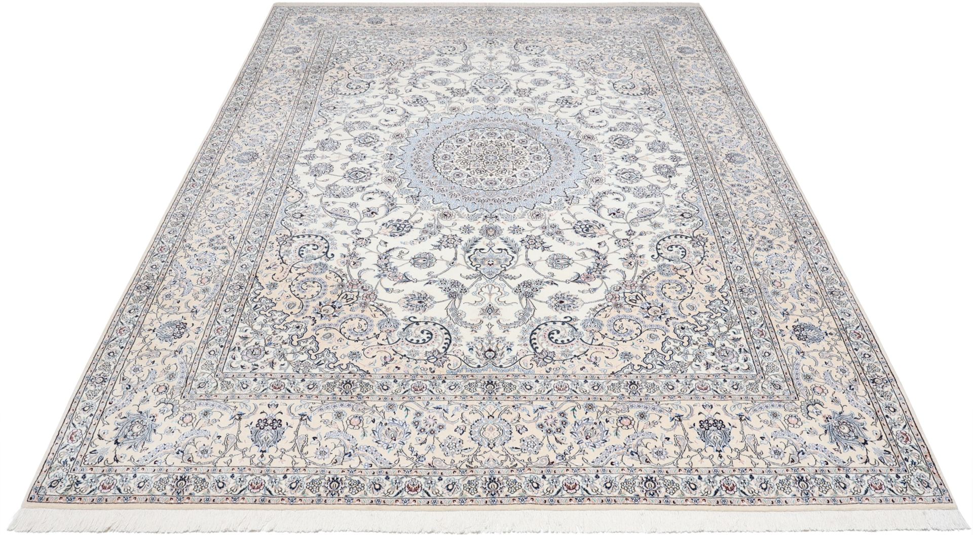 Nain Perserteppich 305 × 415 cm aus Wolle & Seide, handgeknüpft