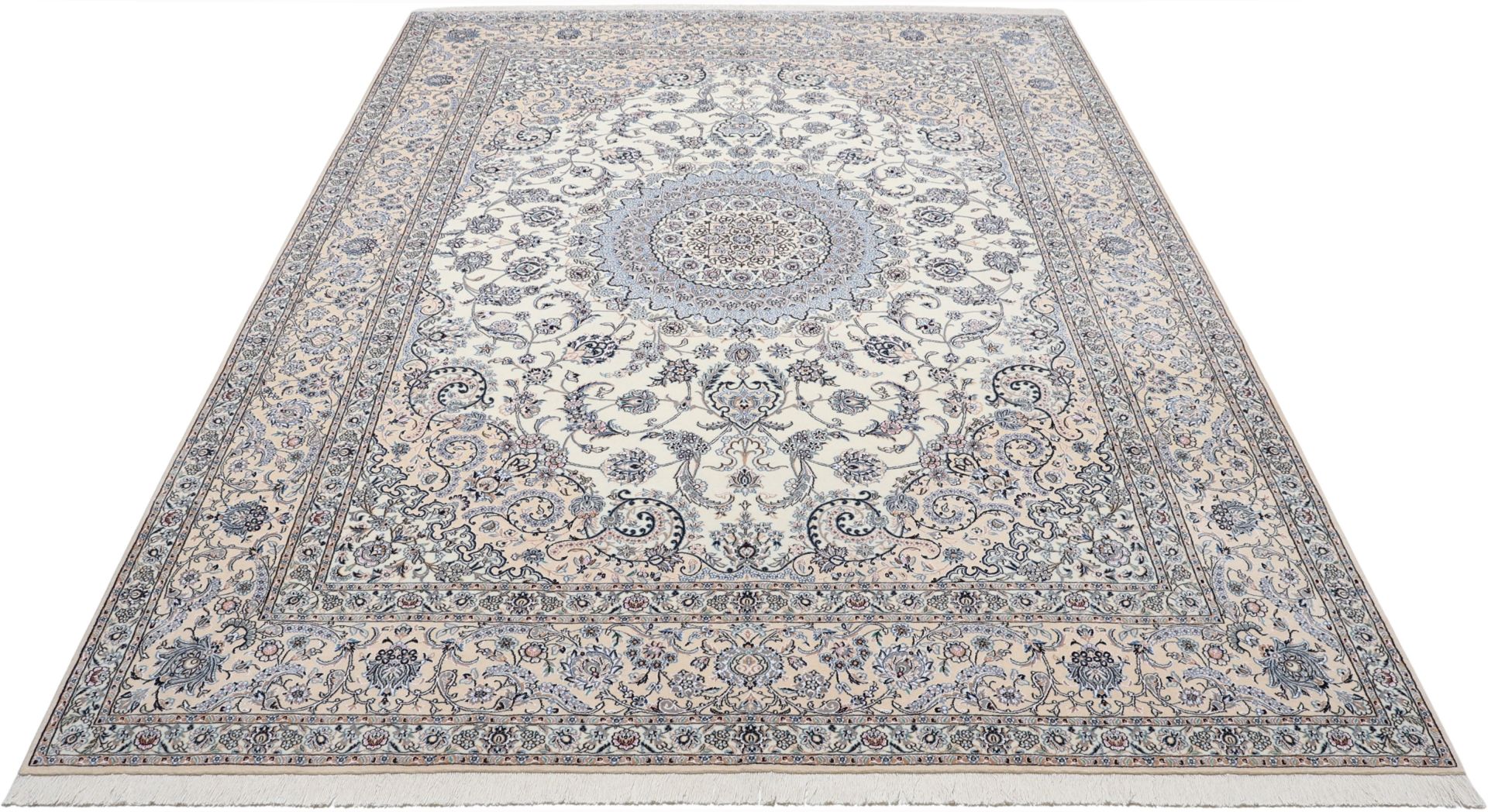 Nain Perserteppich 305 × 415 cm aus Wolle & Seide, handgeknüpft