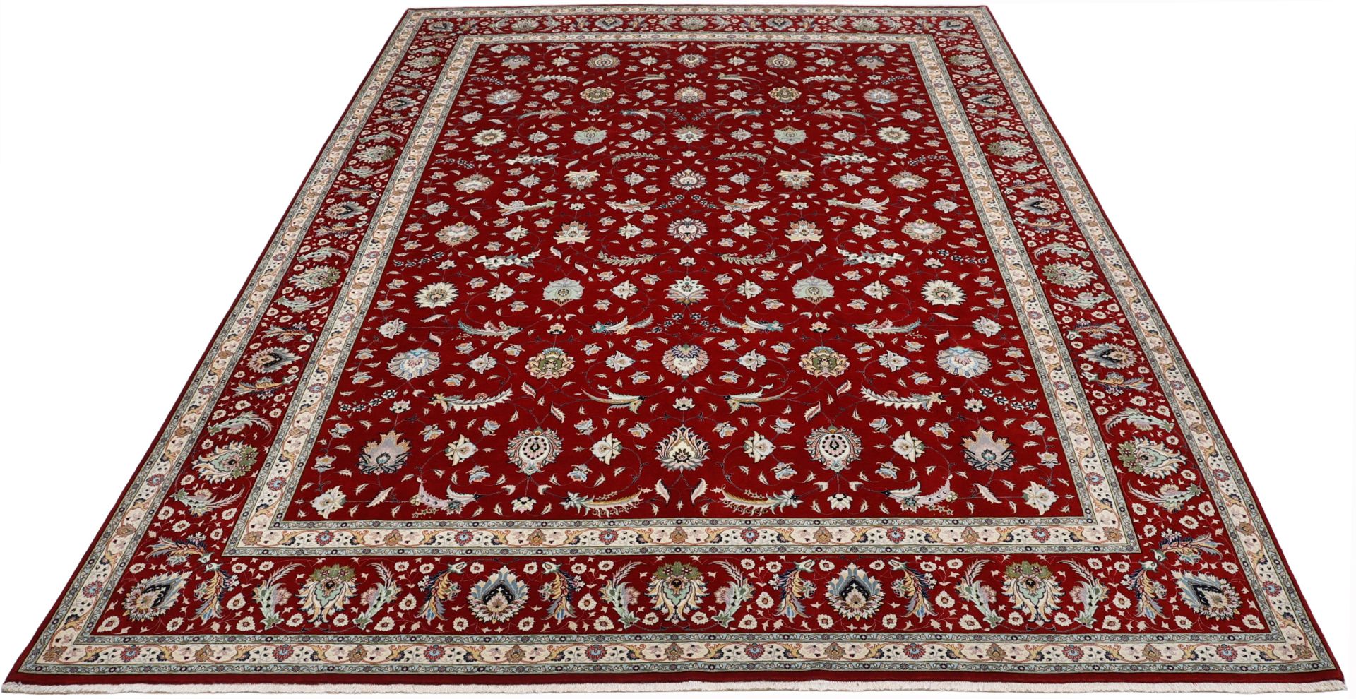 Handgeknüpfter Täbriz Perserteppich 305 × 414 cm