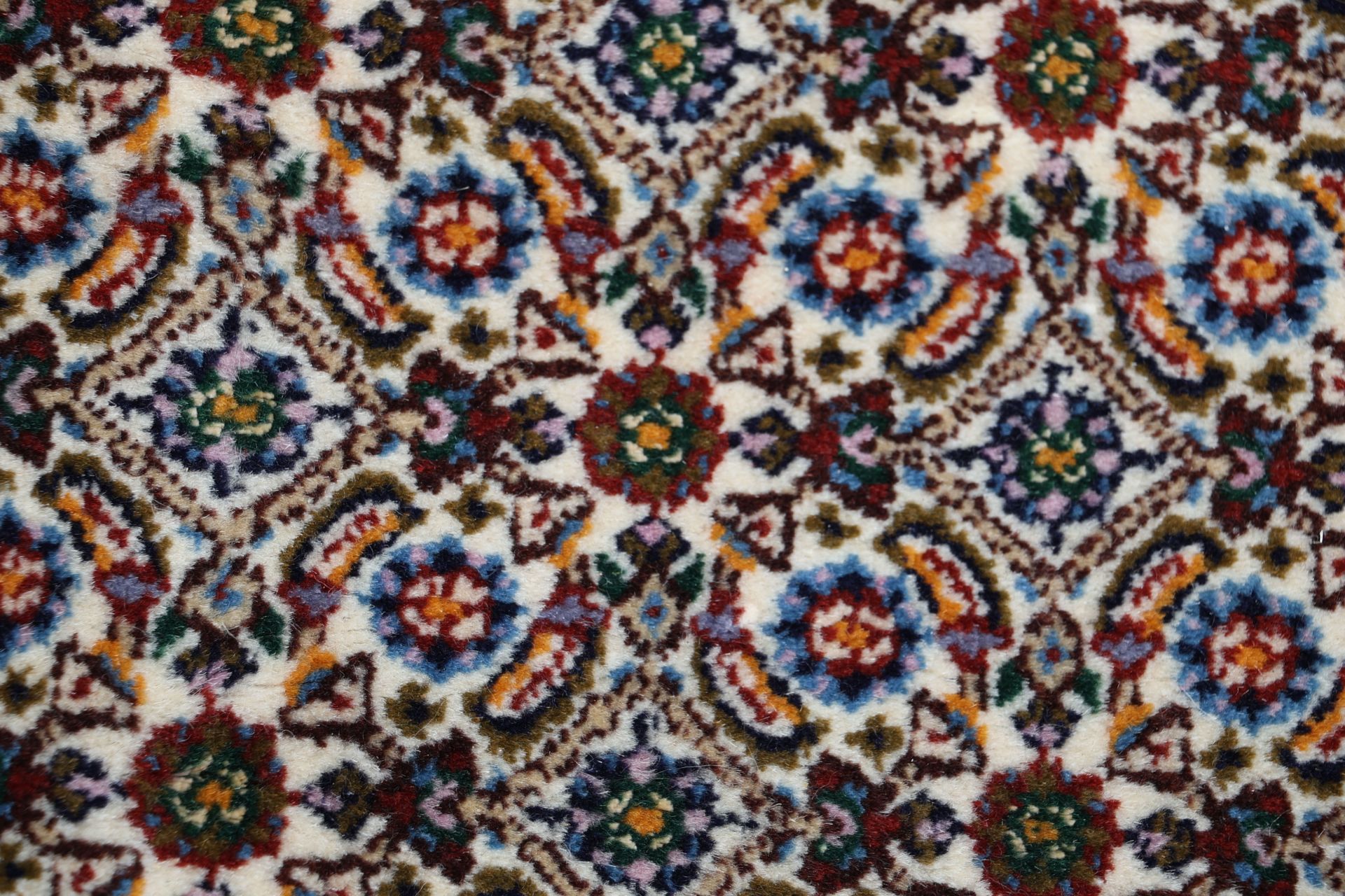 Moud Perserteppich 293 × 395 cm aus Wolle & Seide, handgeknüpft