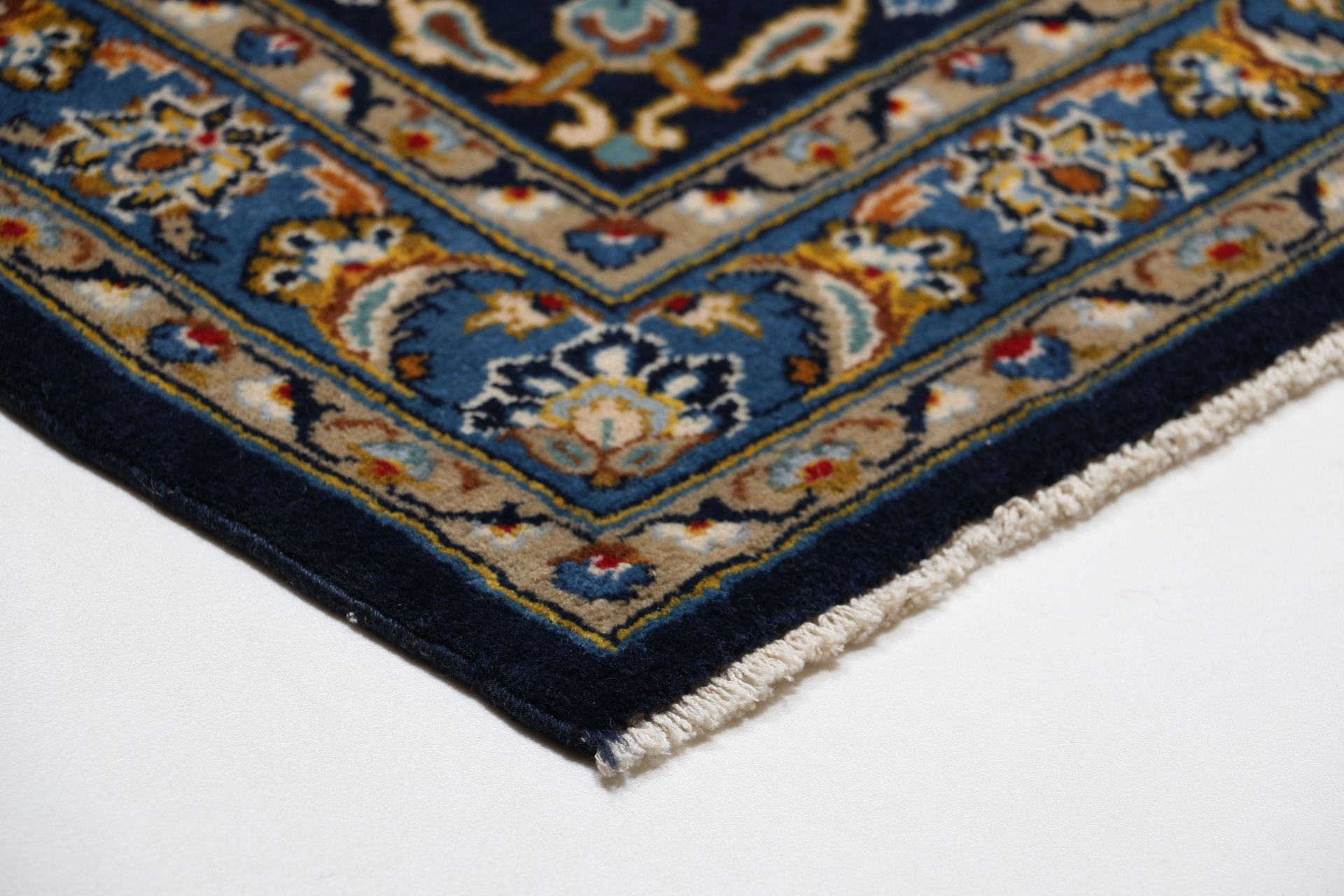 Kashan Perserteppich 310 × 420 cm aus Wolle, handgeknüpft